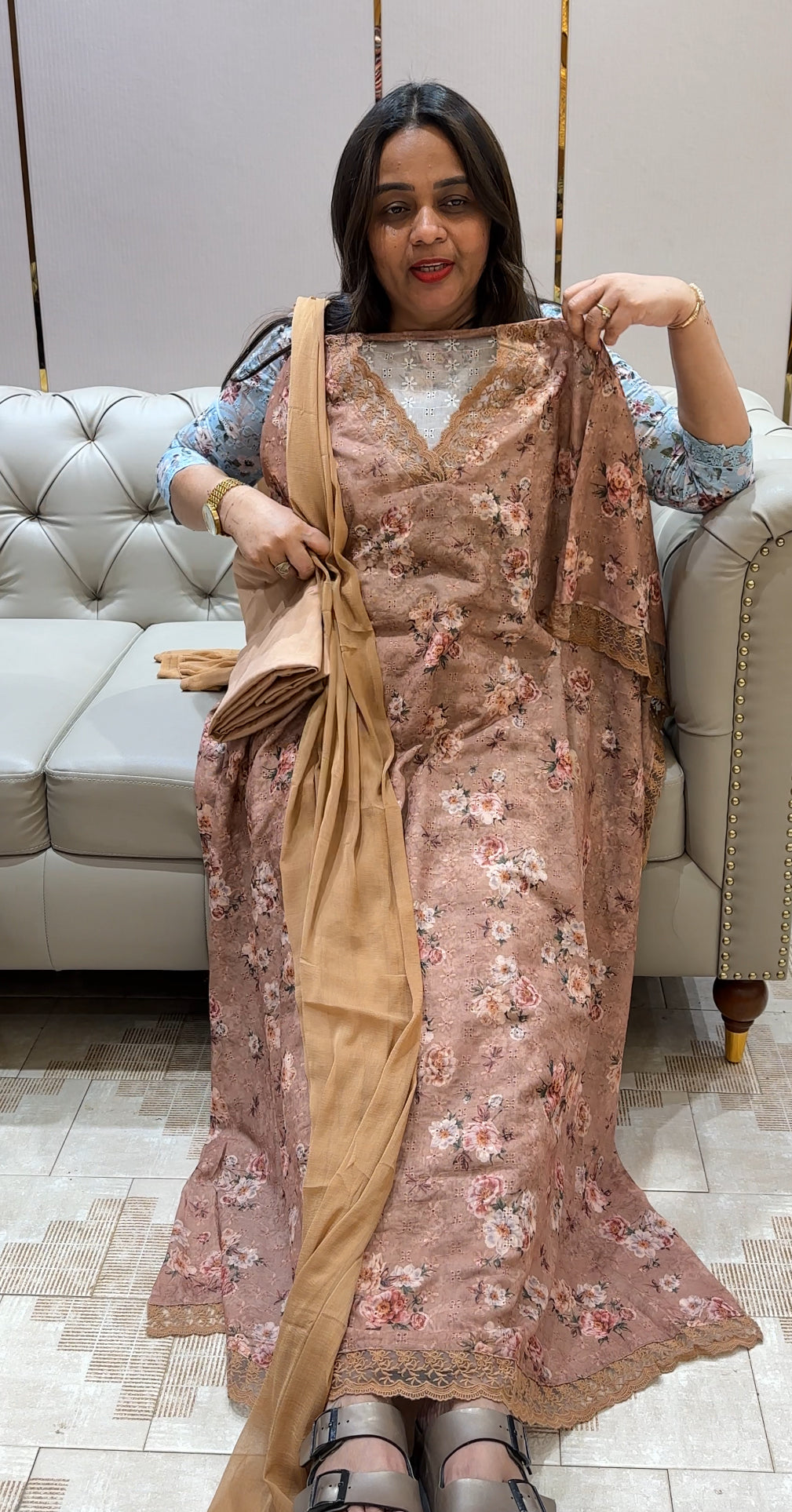 COTTON HAKOBA UNSTITCHED SALWAR SUITS - IHA 22194