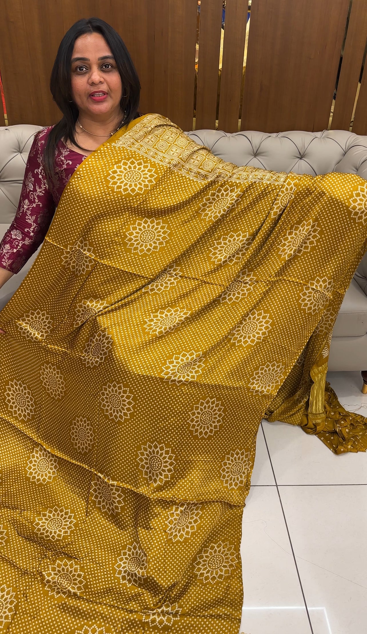PRINTED MODAL SILK SAREES - IHA 27517