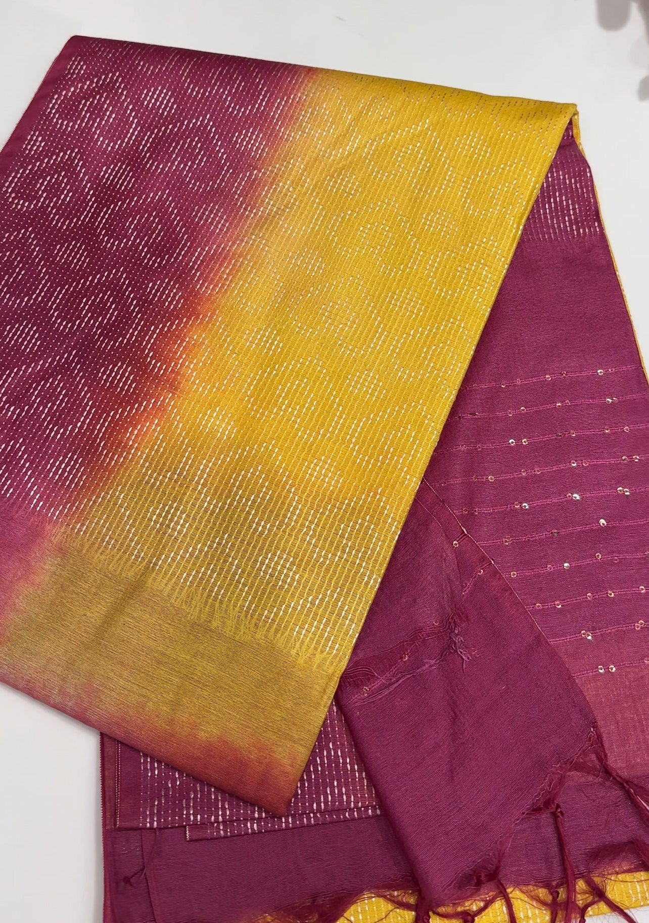 SEMI TUSSUR SAREES - IHA 27870