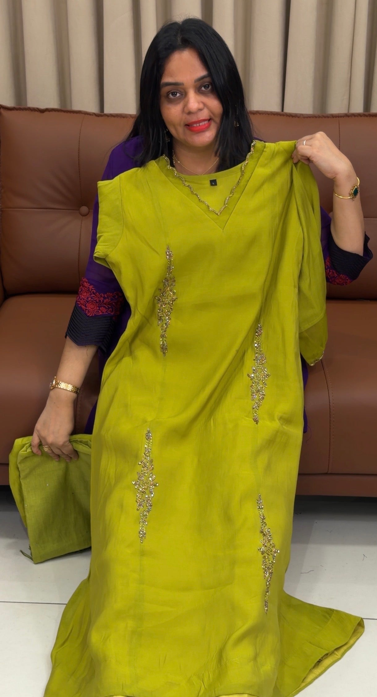 MUL CHANDERI TOP,BOTTOM AND DUPATTA - IHA 33657