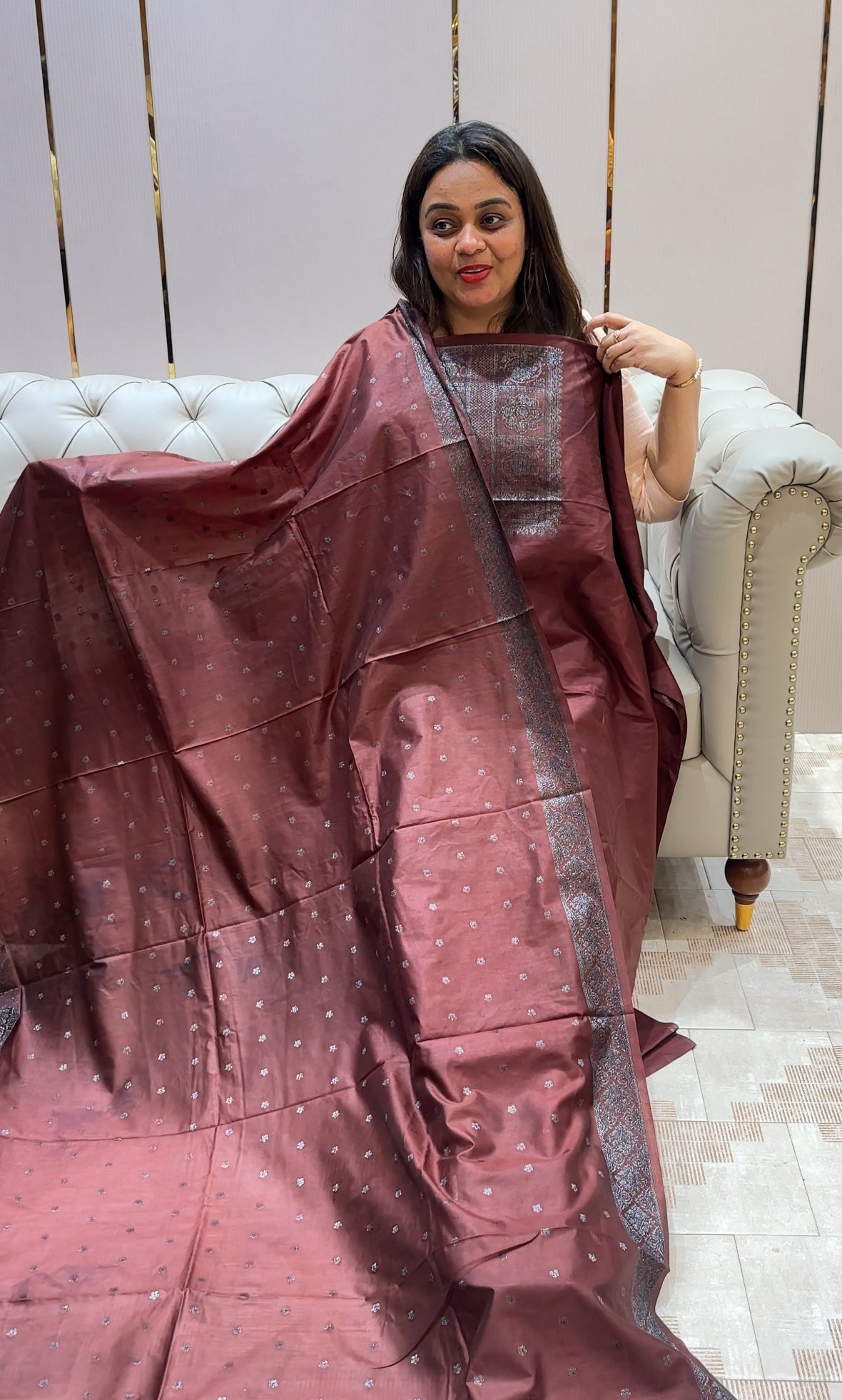 TUSSUR BANARASI UNSTITCHED SALWAR SUITS - IHA 21438