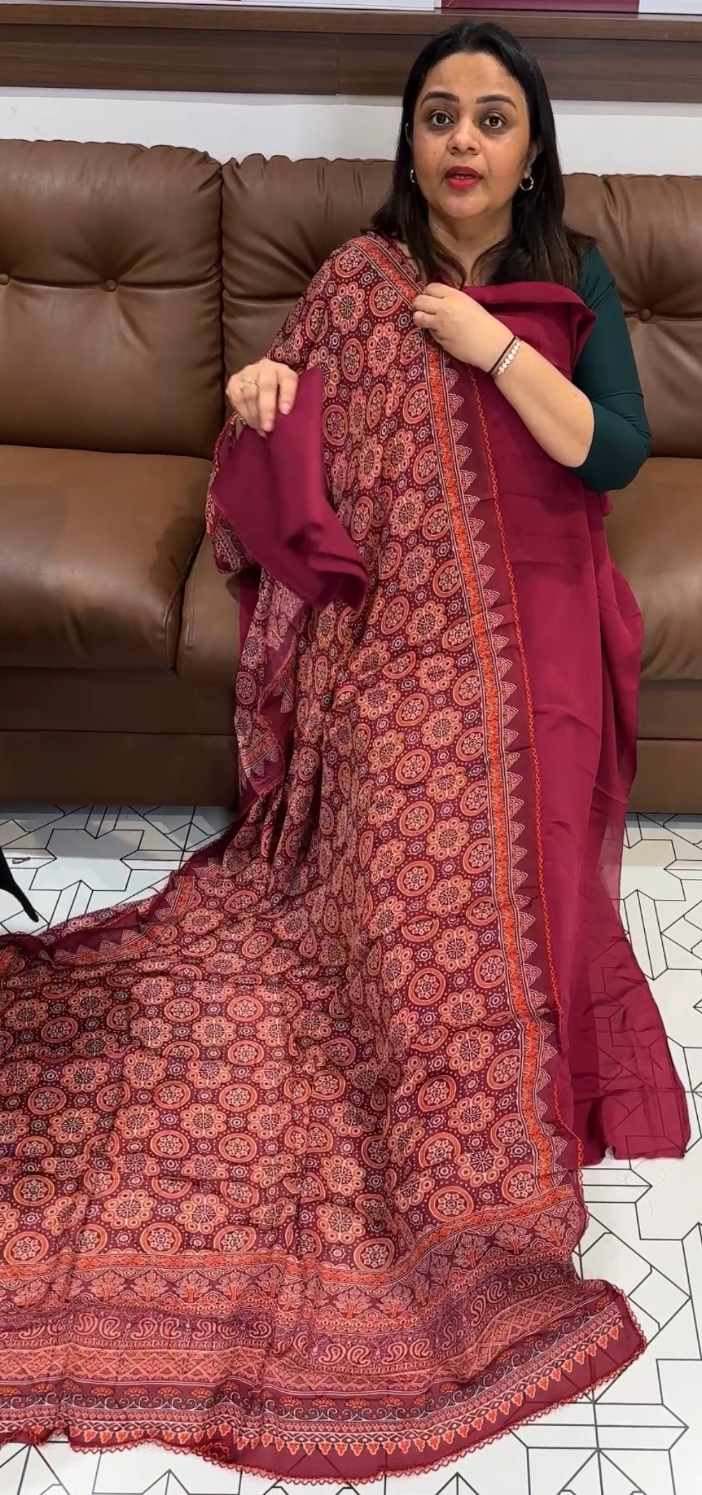 PLATINUM CHIFFON UNSTITCHED SALWAR SUITS - IHA 22267
