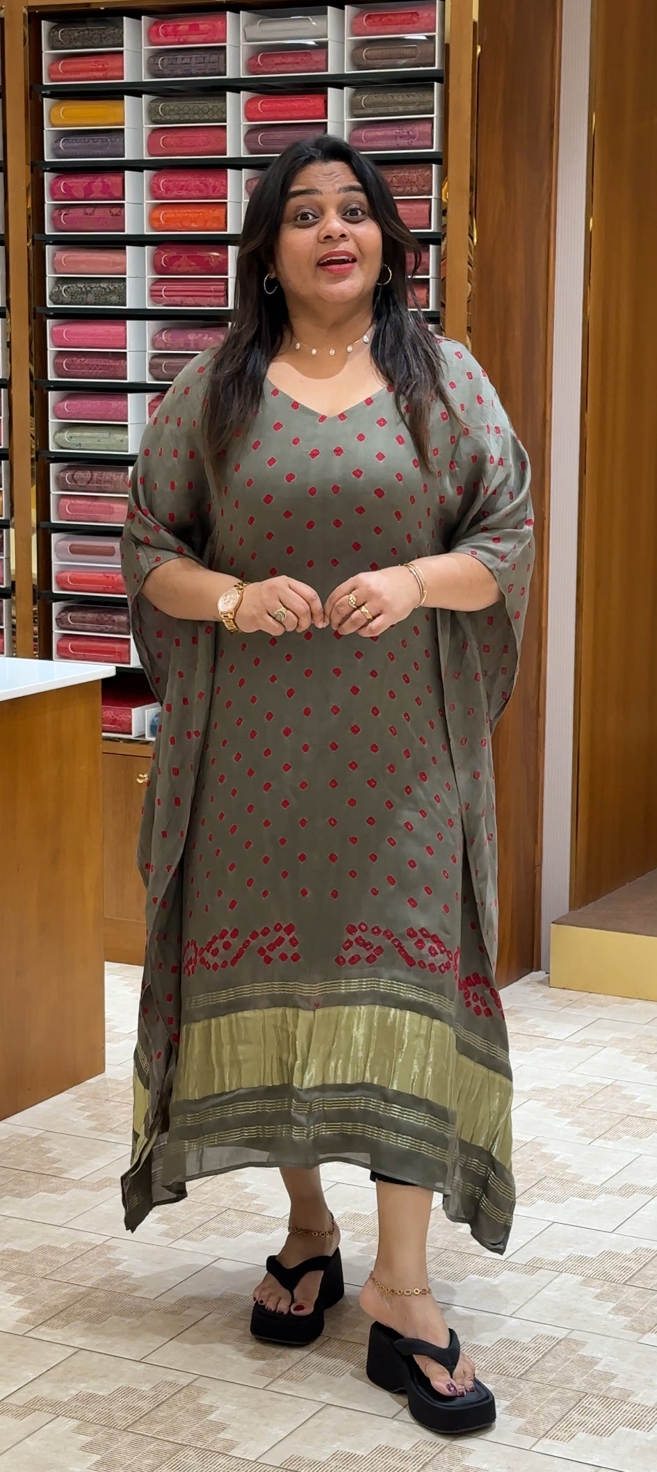 IHA'S IN-HOUSE MODAL KAFTAN TOPS - IHA 28427