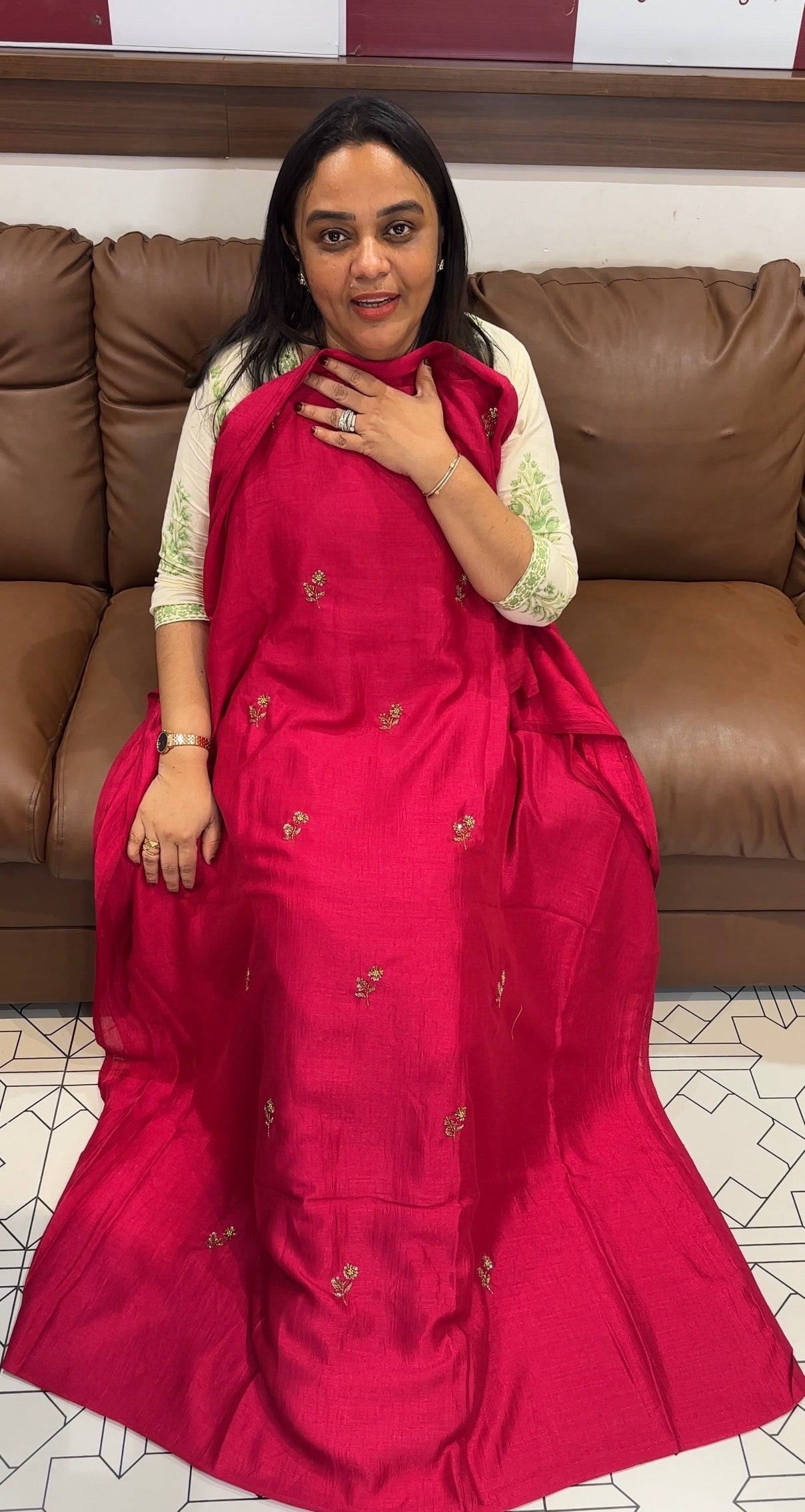 FORWARD SEMI RAW SILK UNSTITCHED SALWAR SUITS - IHA 33283