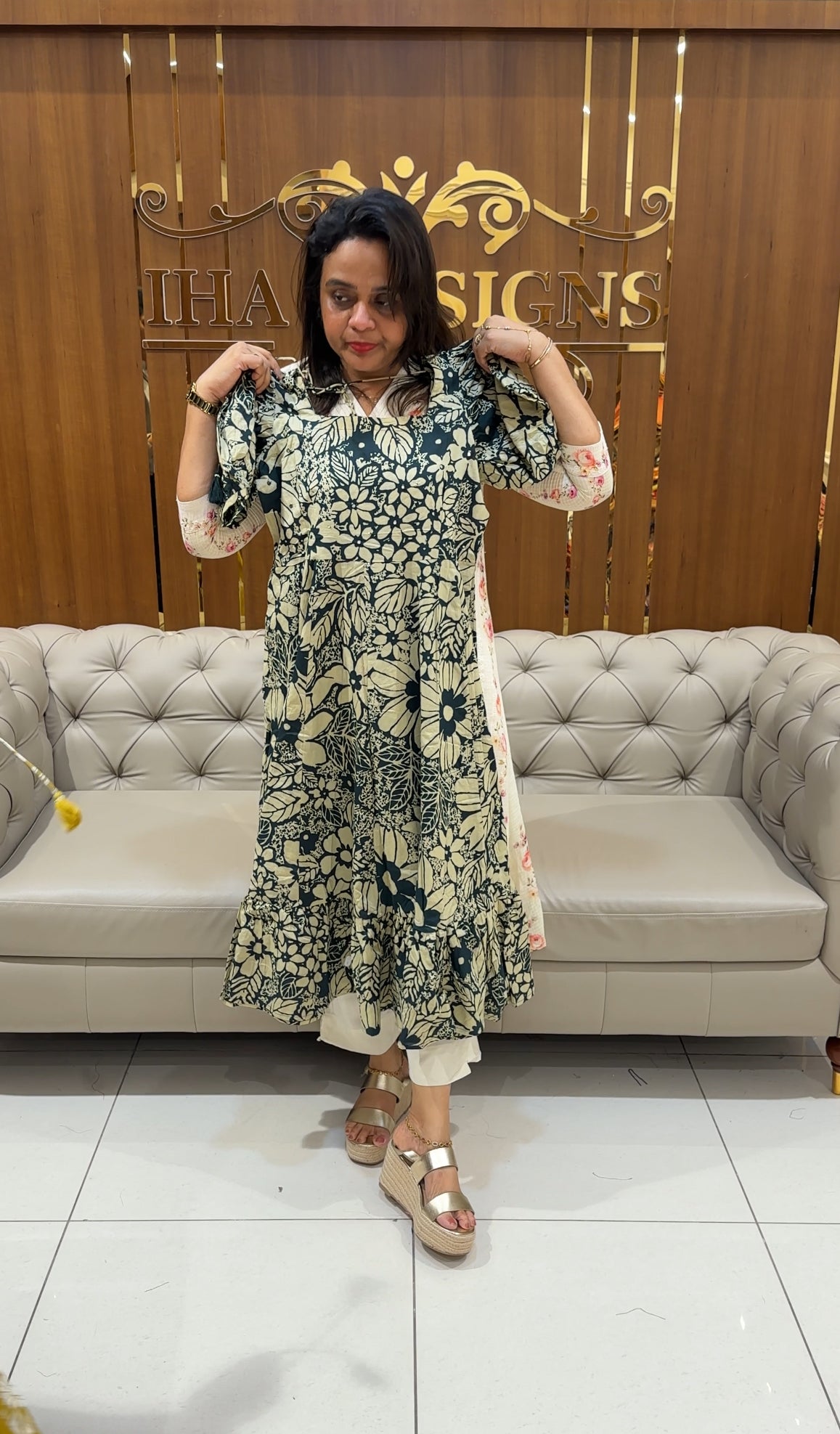 COTTON LONG FROCKS - IHA 25054