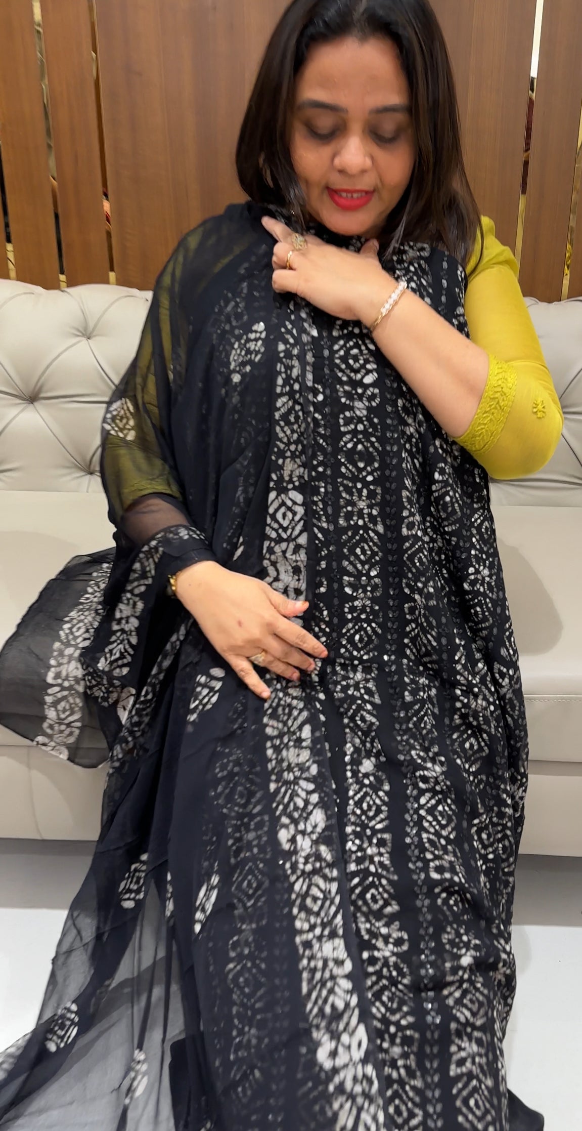 BATIK PRINTED UNSTITCHED SALWAR SUITS - IHA 23273