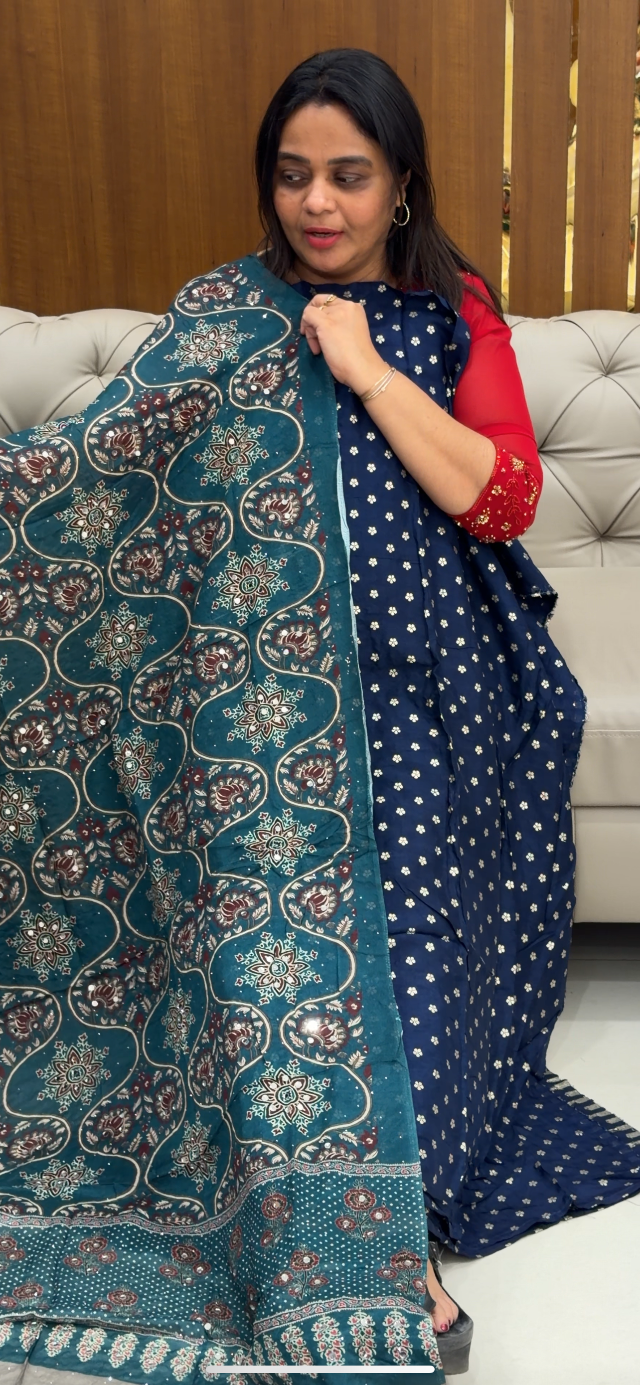 DOLA BANARASI UNSTITCHED SALWAR SUITS - IHA 28749