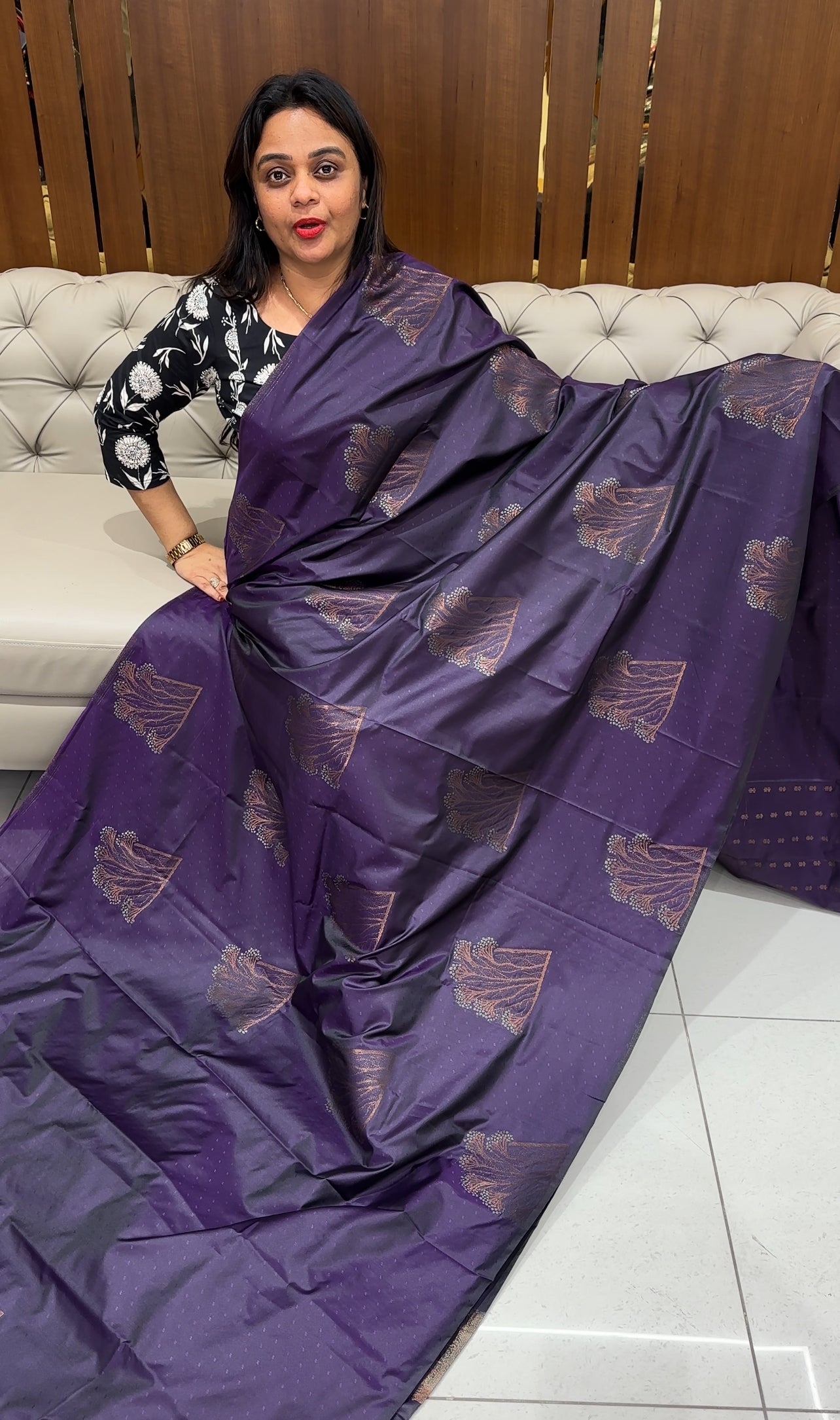 SEMI SILK SAREES - IHA 24338