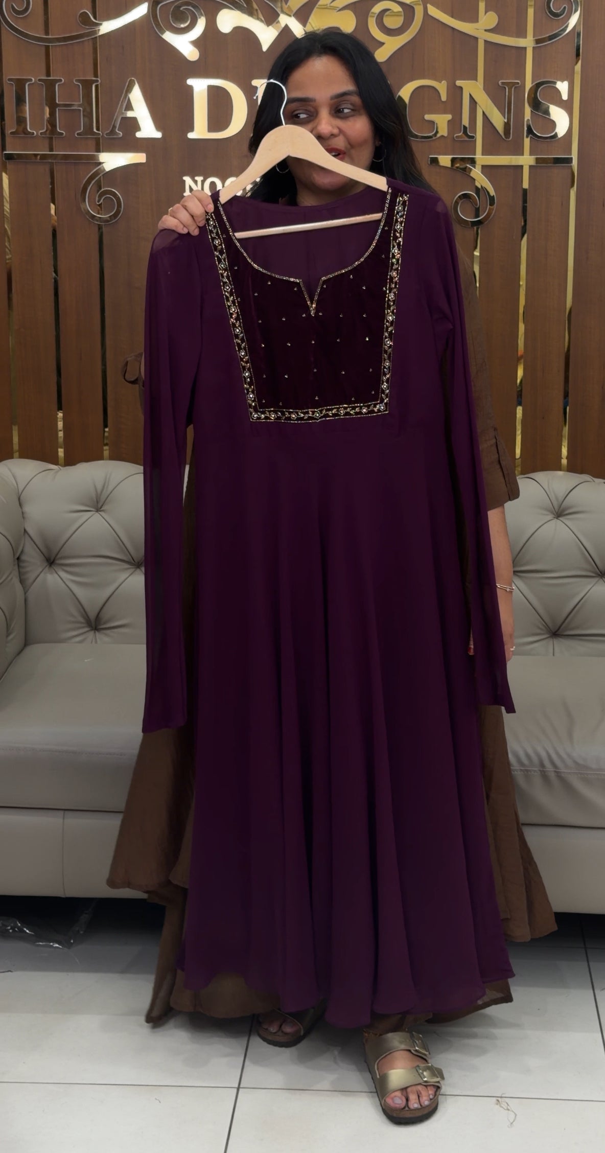 IHA'S IN-HOUSE GEORGETTE TOPS - IHA 30908