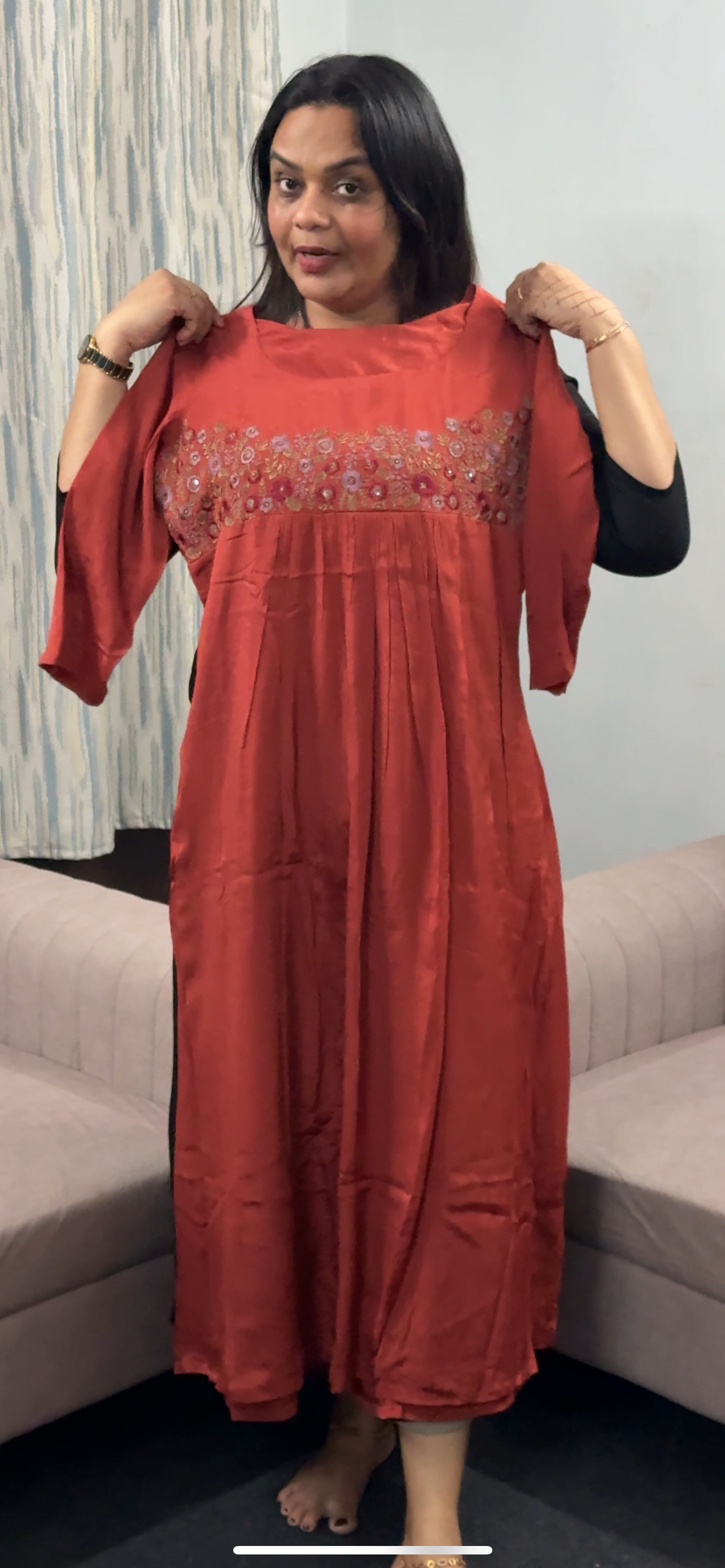 IHA'S IN-HOUSE PLATINUM CHIFFON TOPS - IHA 30503