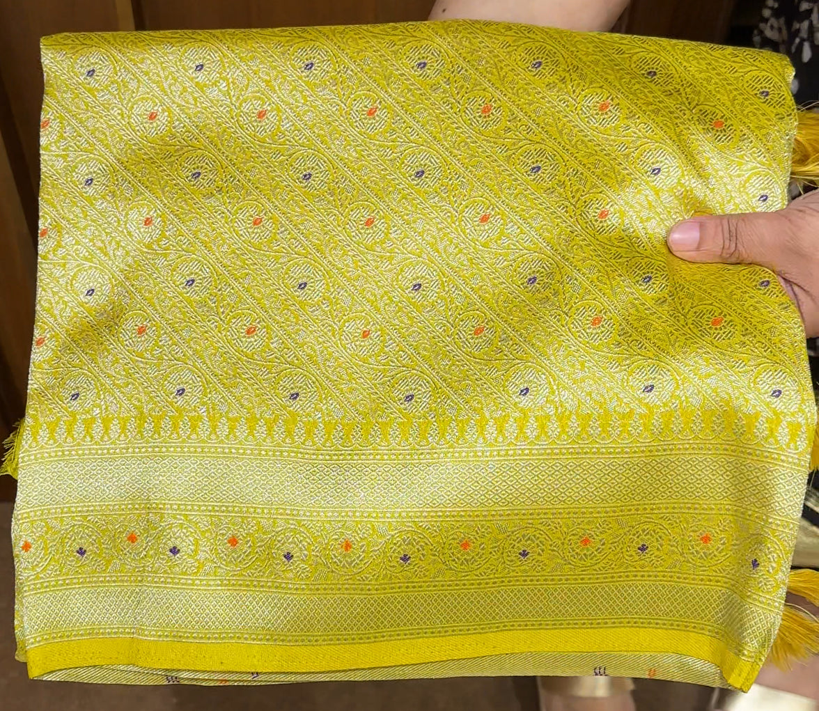 SEMI KATAN SAREES - IHA 21604