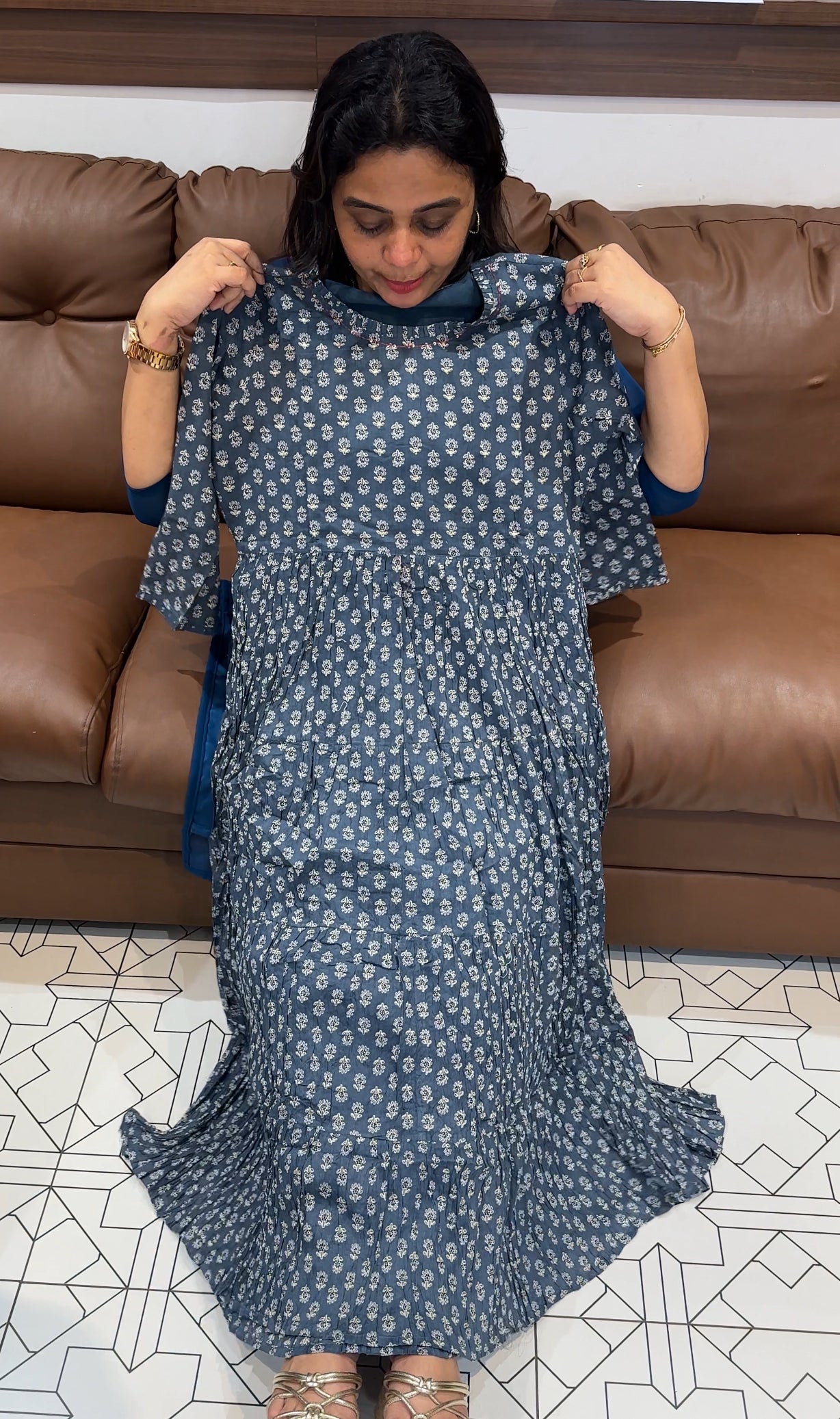 MUL COTTON LONG TOPS - IHA 26643