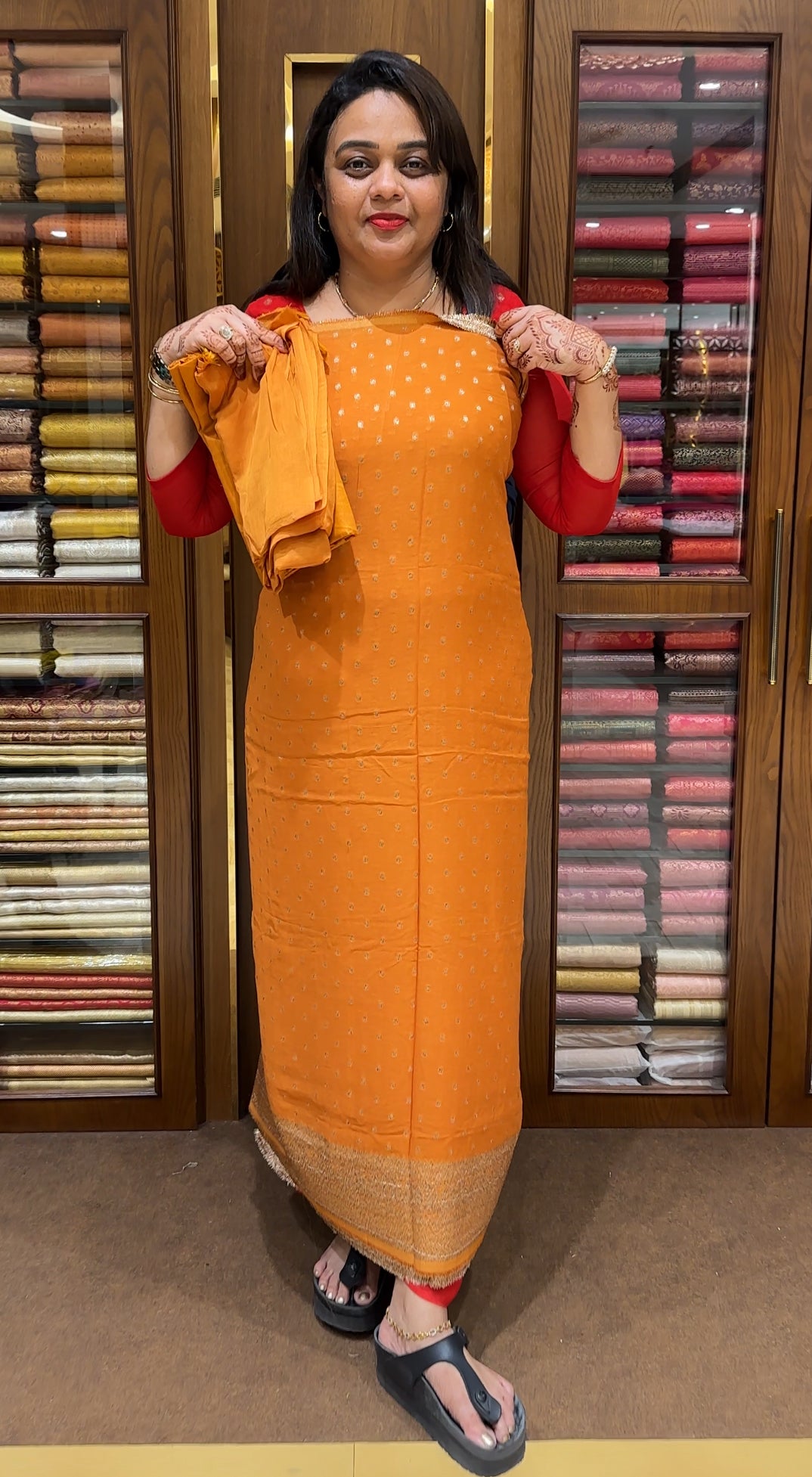 VISCOSE BANARASI UNSTITCHED SALWAR SUITS - IHA 23695