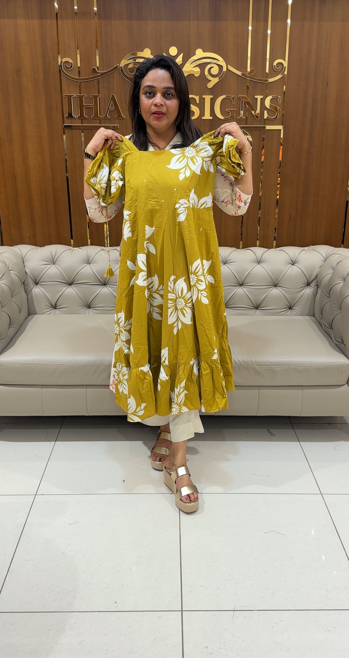 COTTON LONG FROCKS - IHA 25054