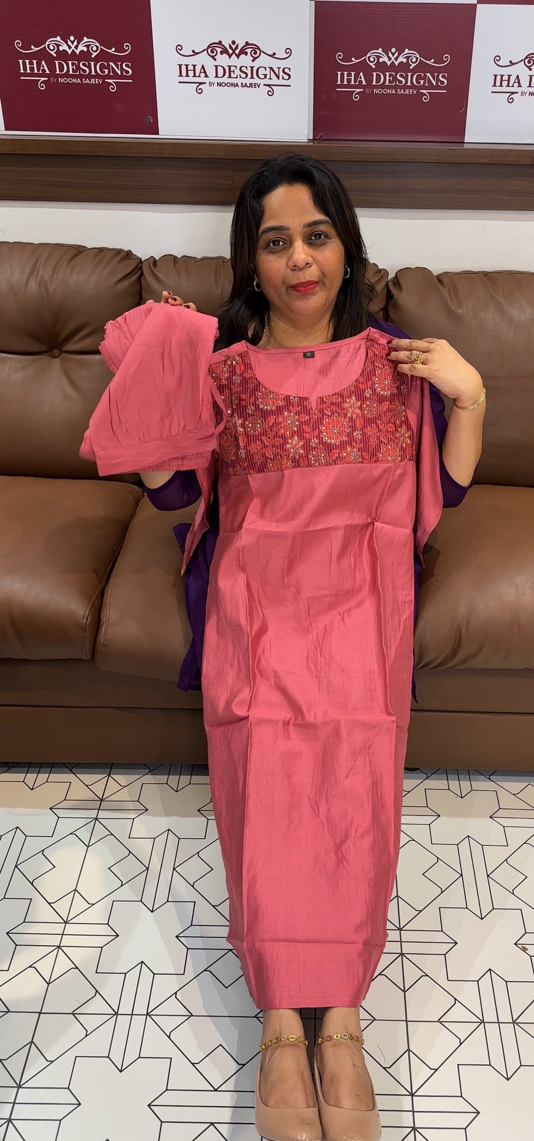 SEMI SILK TOP AND BOTTOM - IHA 25434