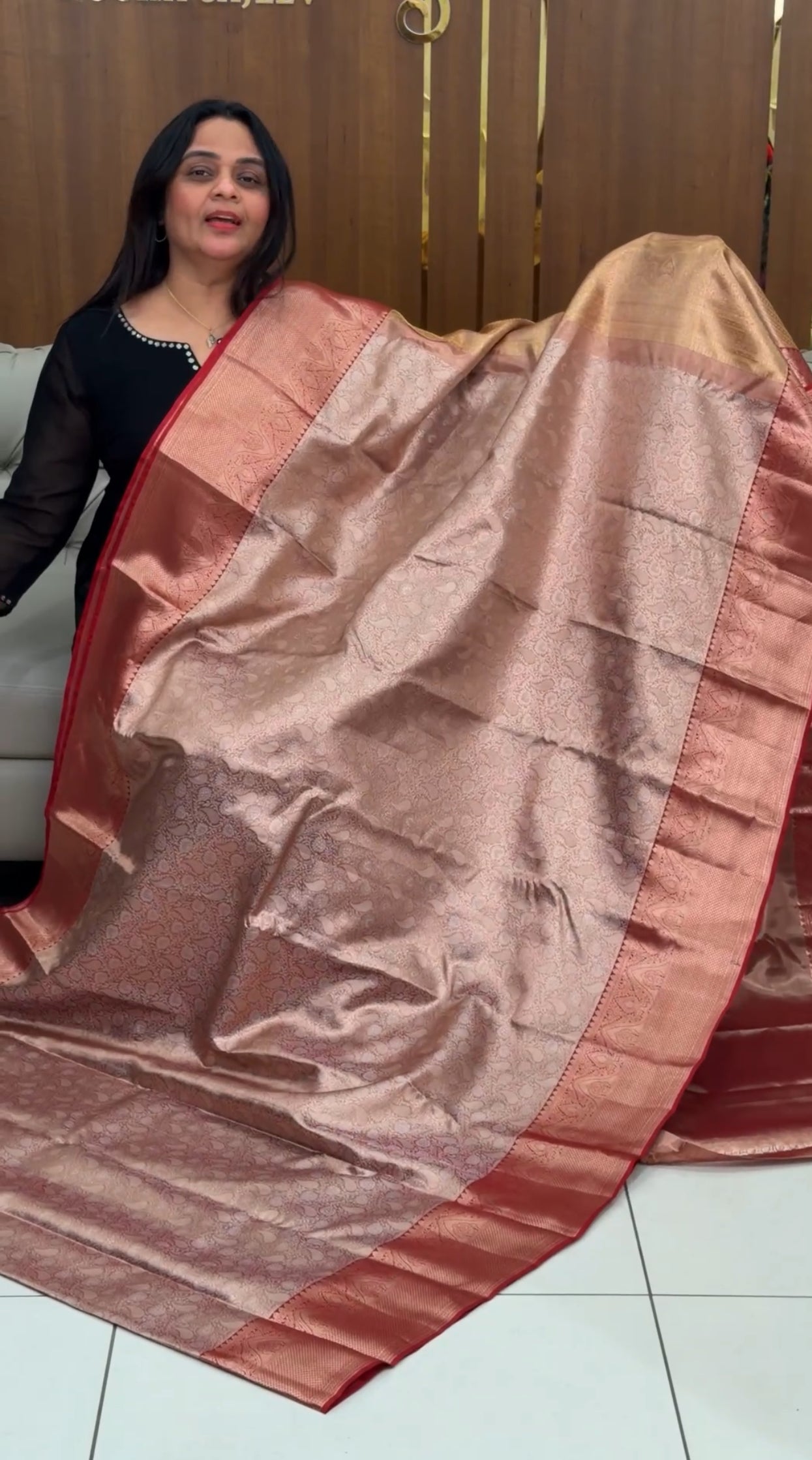 TISSUE KANCHIPURAM SILK SAREES - IHA 29253