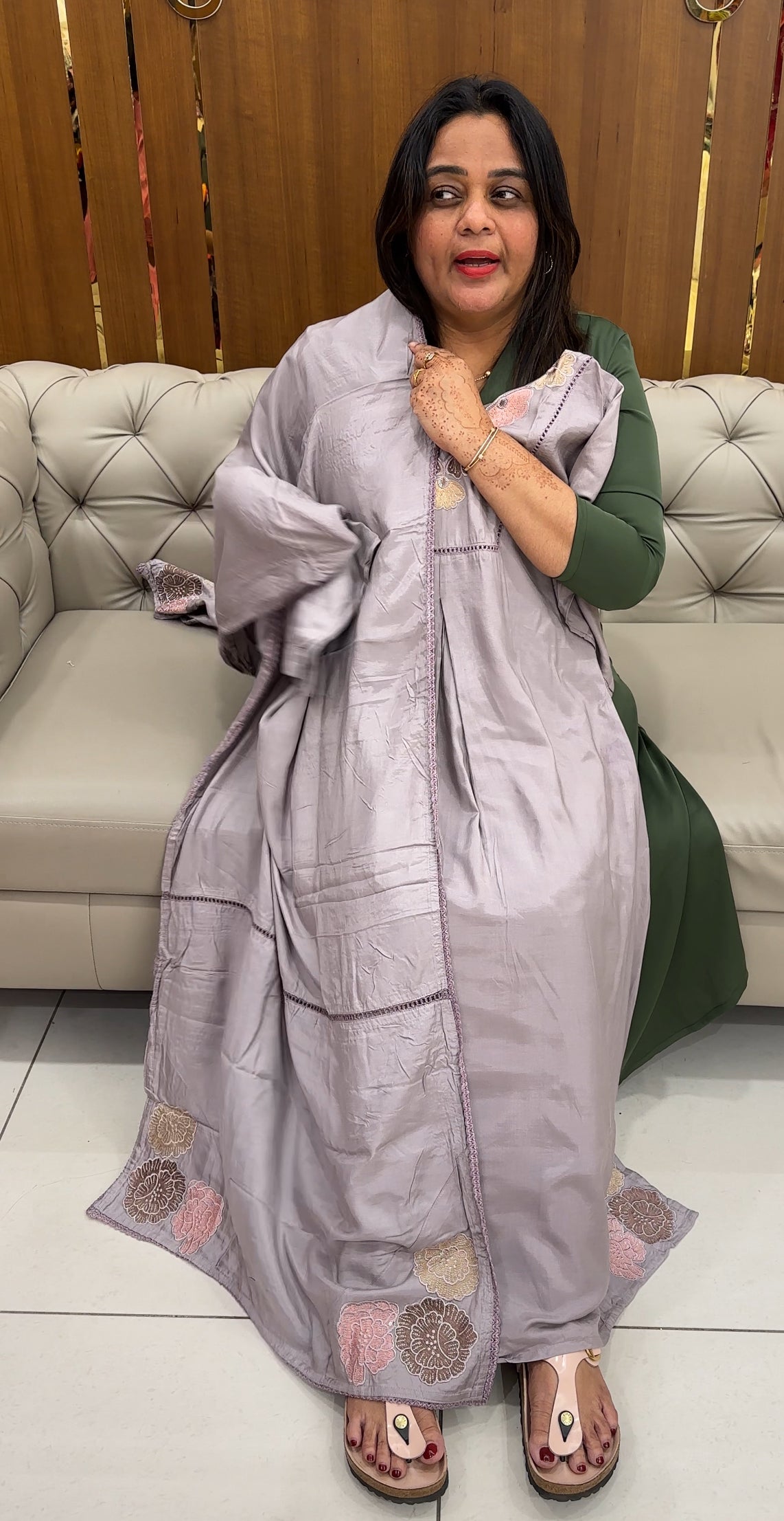 MUSLIN SILK TOP ,BOTTOM AND DUPATTA - IHA 27536