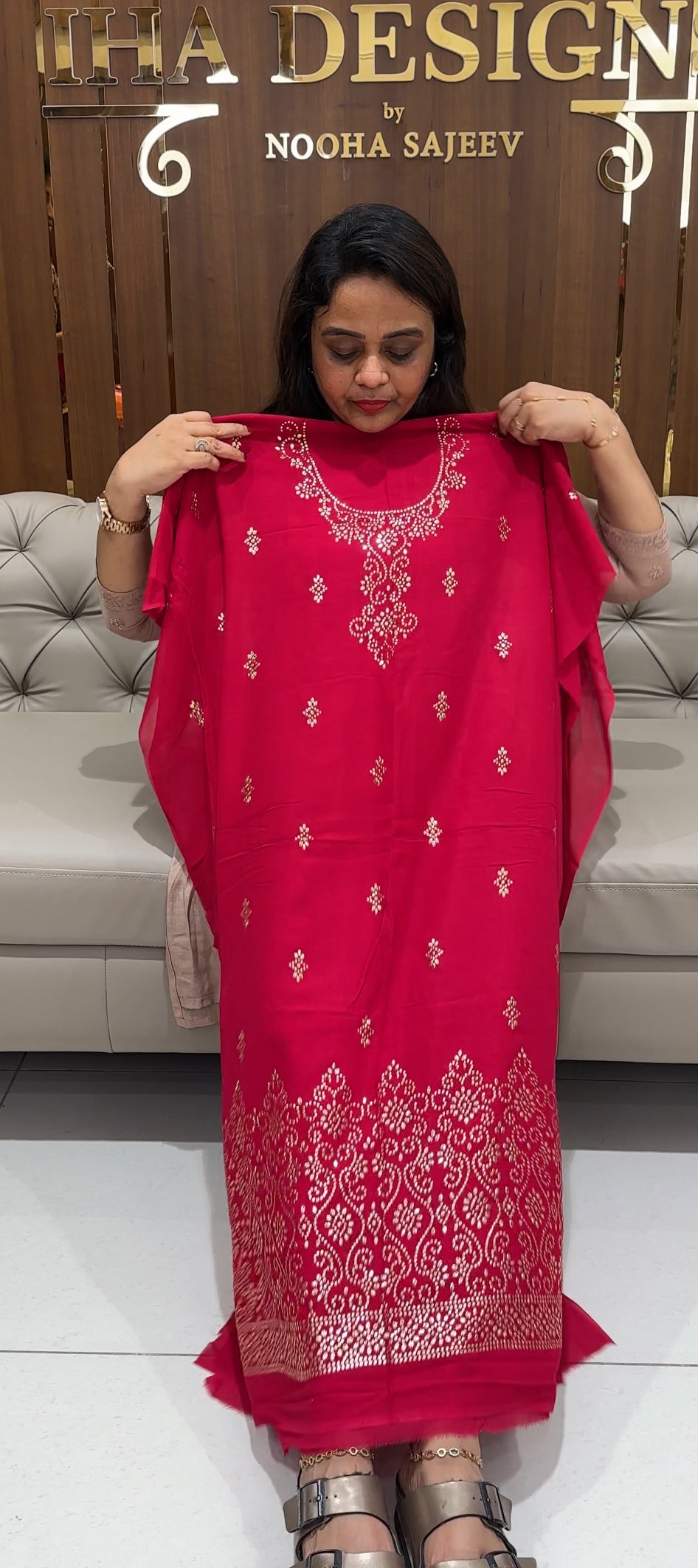 GEORGETTE UNSTITCHED SALWAQR SUITS - IHA 24185