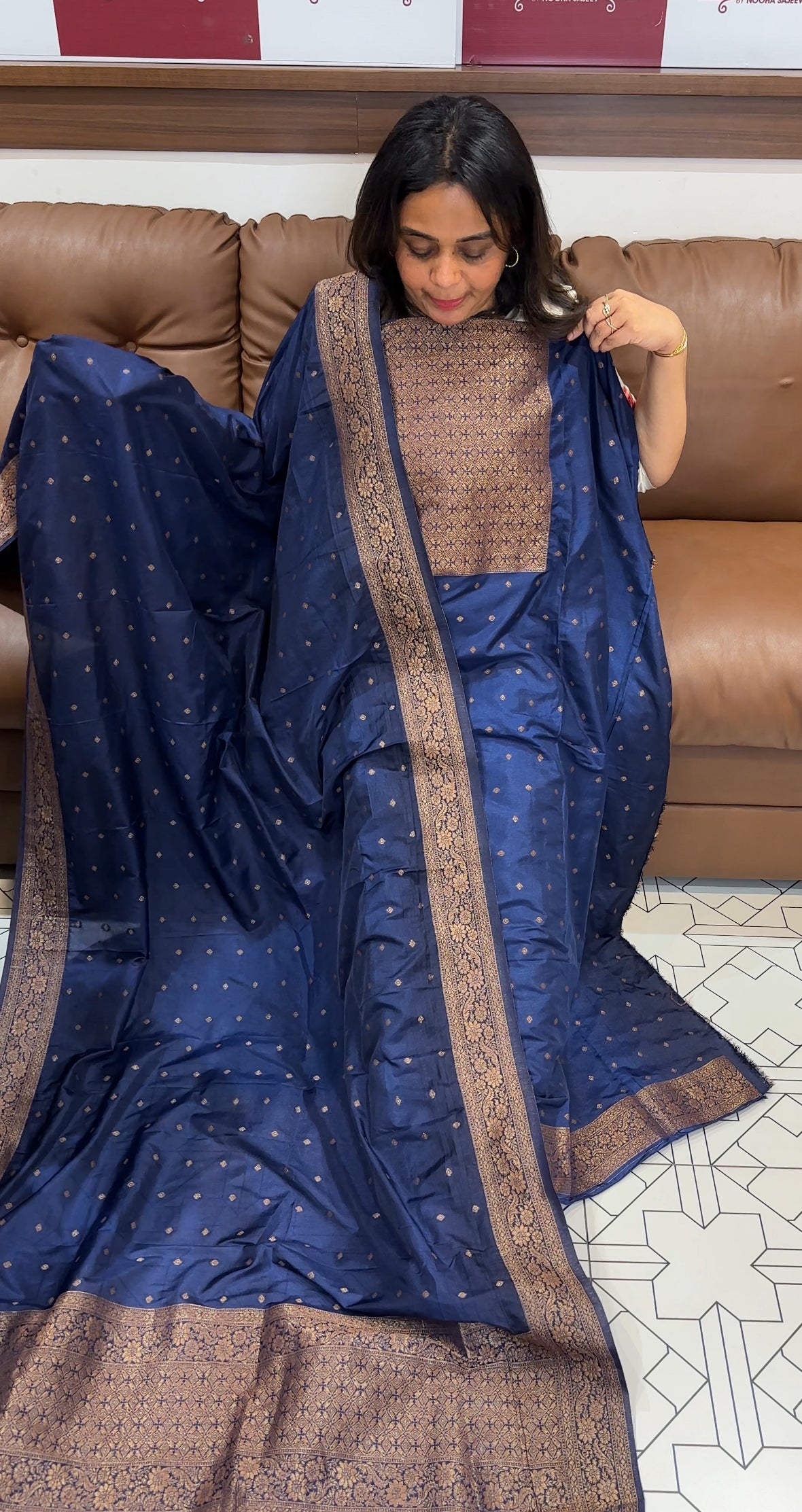 FORWARD SEMI BANARASI UNSTITCHED SALWAR SUITS - IHA 26168