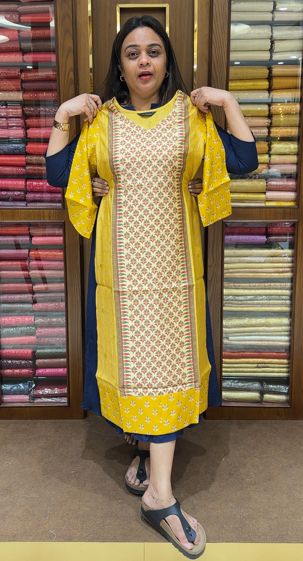 PRINTED LONG TOPS - IHA 23614