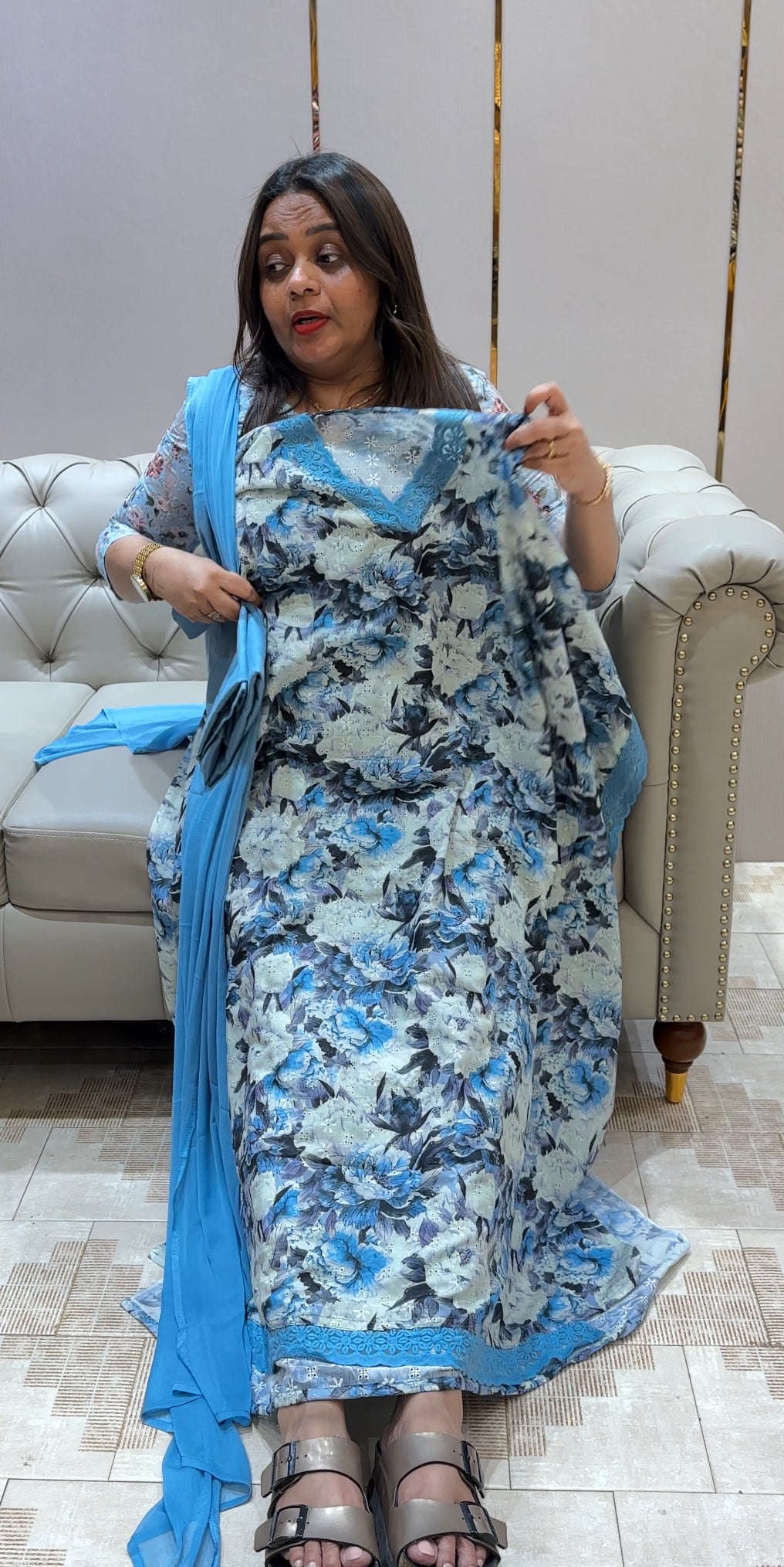 COTTON HAKOBA UNSTITCHED SALWAR SUITS - IHA 23090