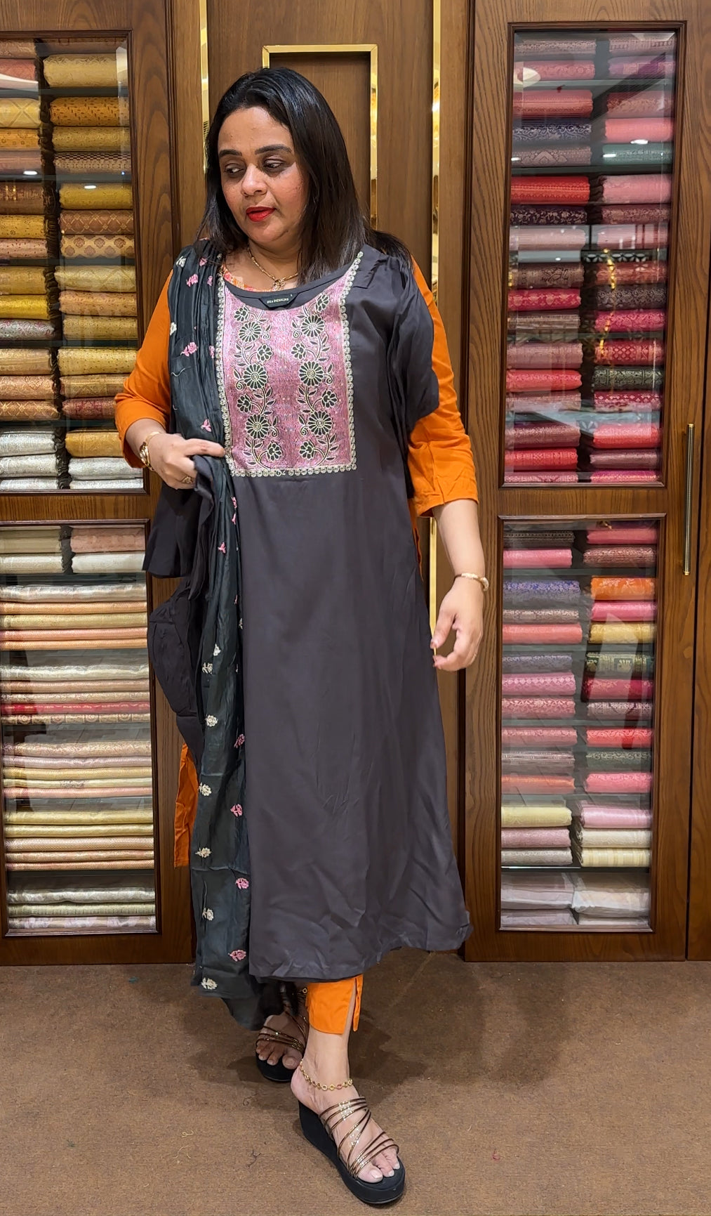 READY TO WEAR TOP, BOTTOM AND DUPATTA - IHA 24046