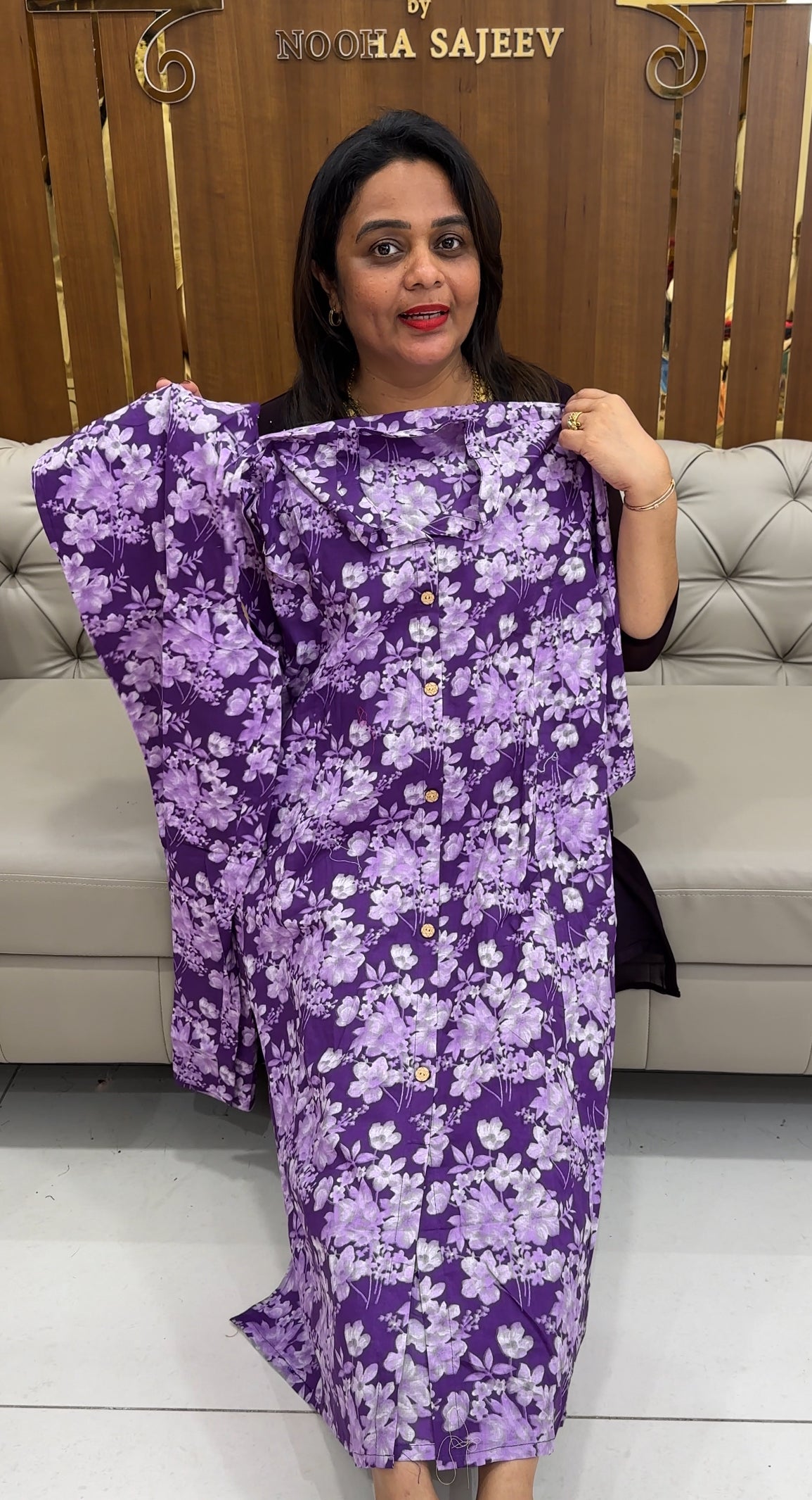 PRINTED COTTON TOP AND BOTTOM - IHA 25624