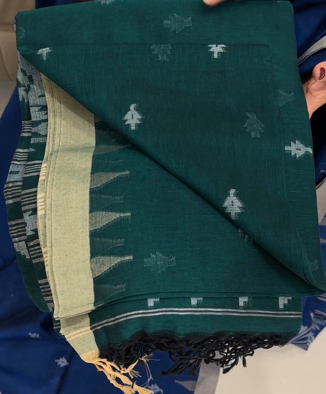 HANDLOOM COTTON SAREES - IHA 25581
