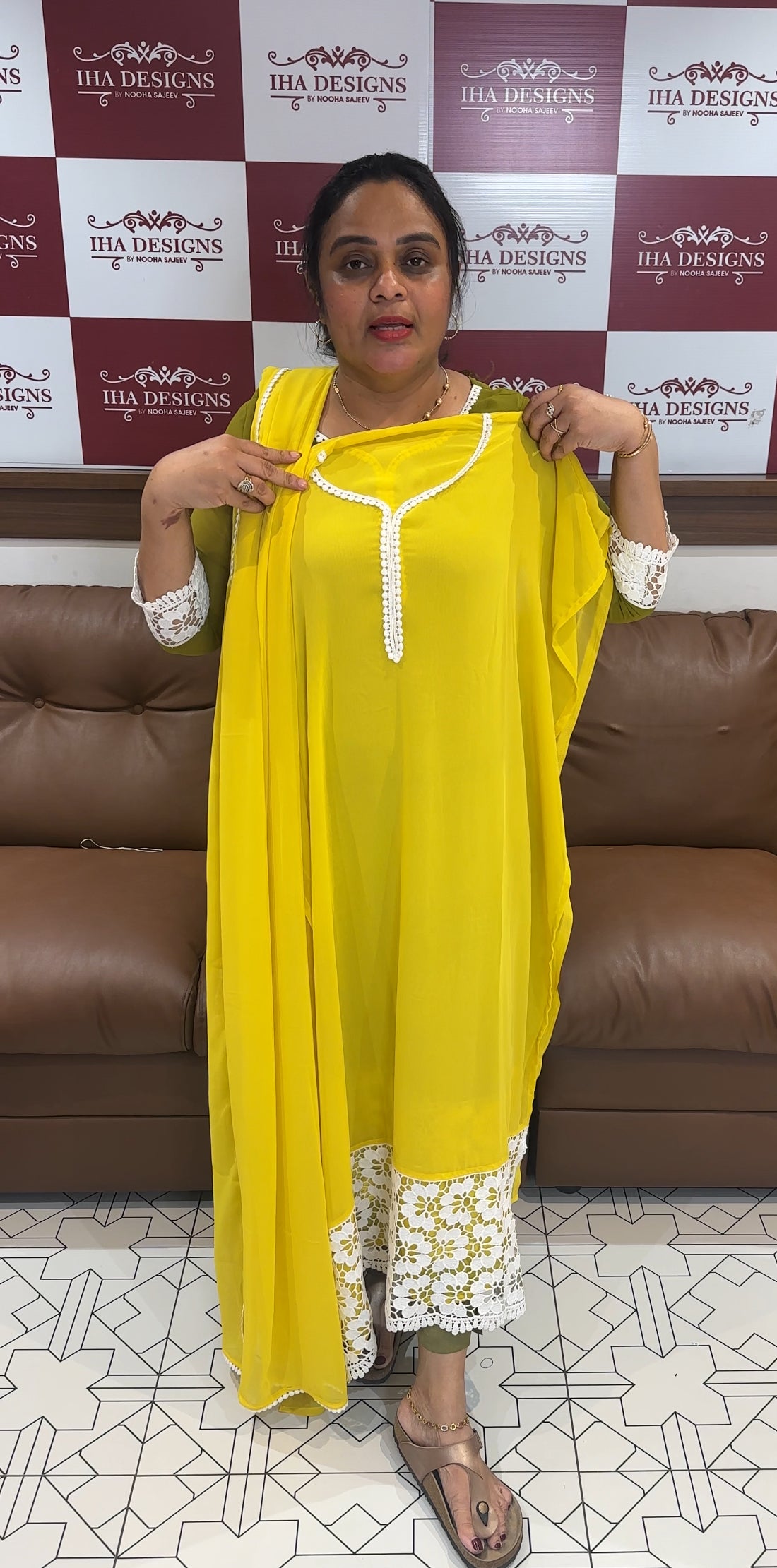 GEORGETTE UNSTITCHED SALWAR SUITS - IHA 27070