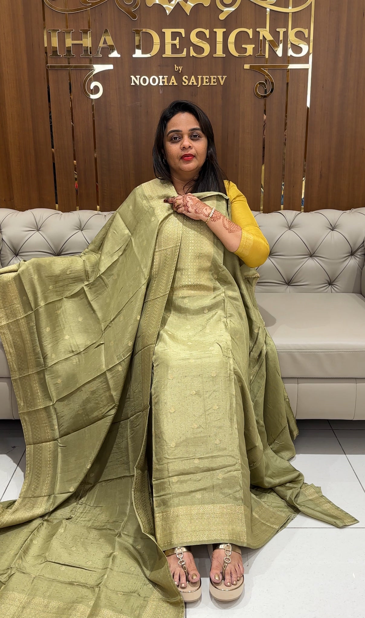 BANARASI UNSTITCHED SALWAR SUITS - IHA 23644