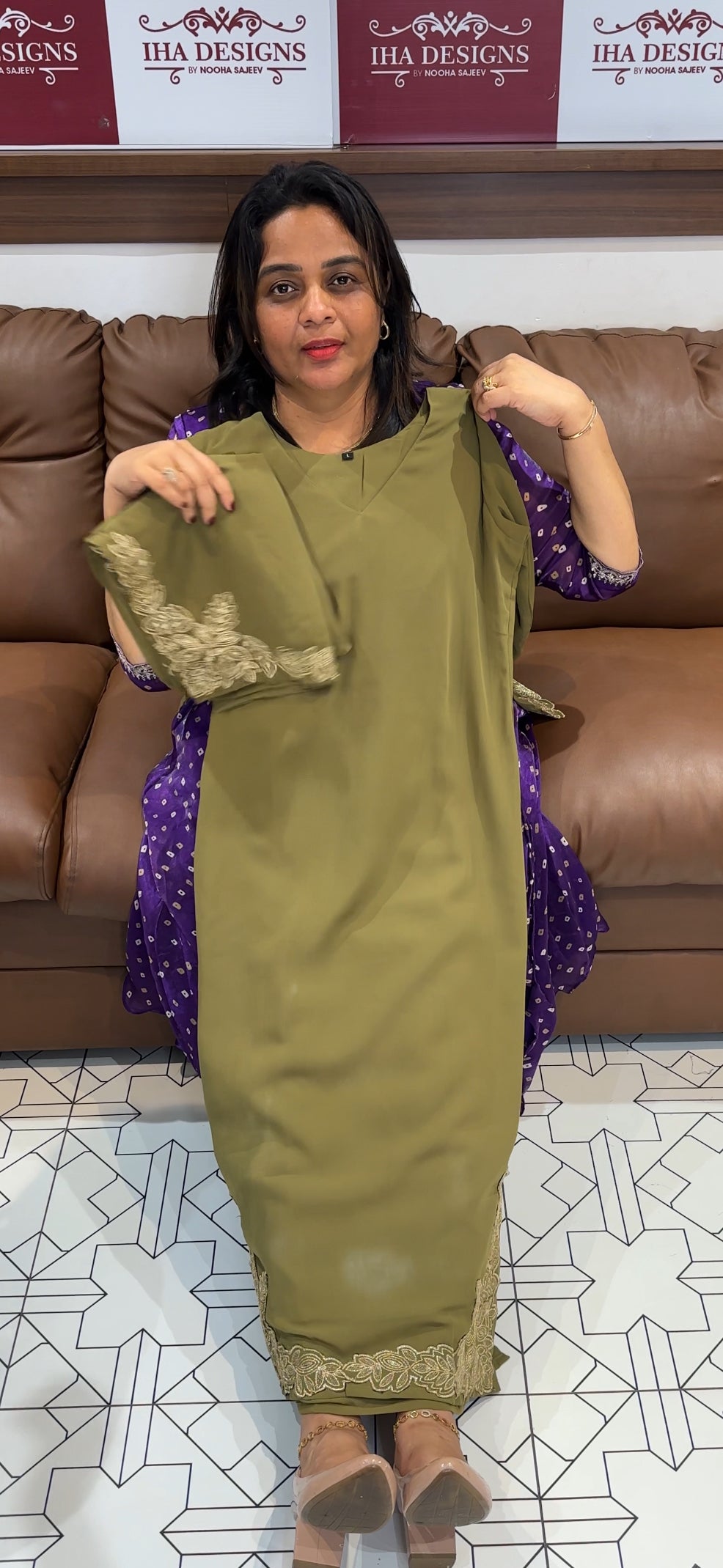 PARTY WEAR TOP, BOTTOM AND DUPATTA - IHA 25443