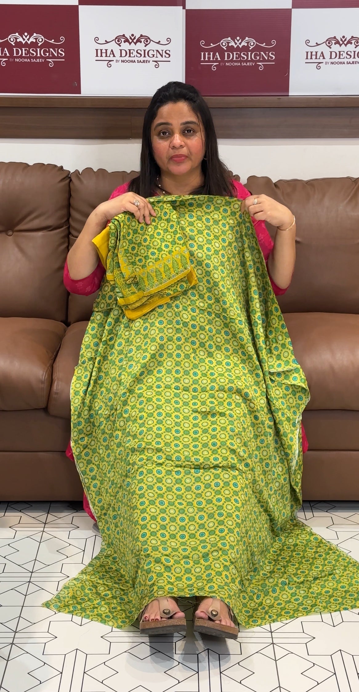 PRINTED CHIFFON UNSTITCHED SALWAR SUITS - IHA 27660
