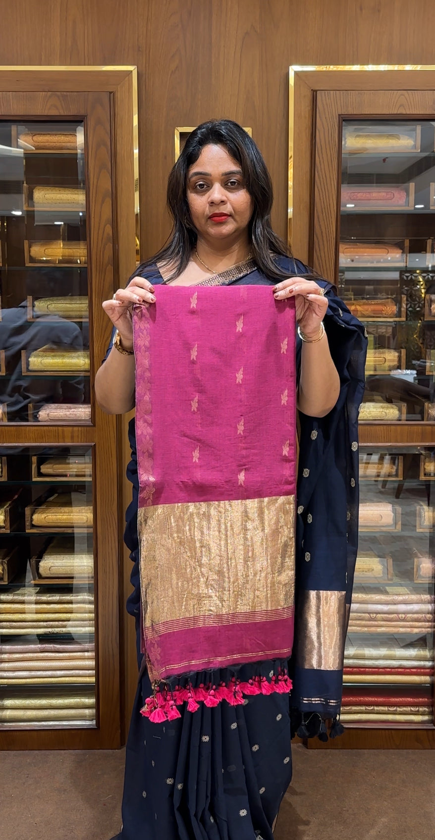KHADDI COTTON SAREES - IHA 24143