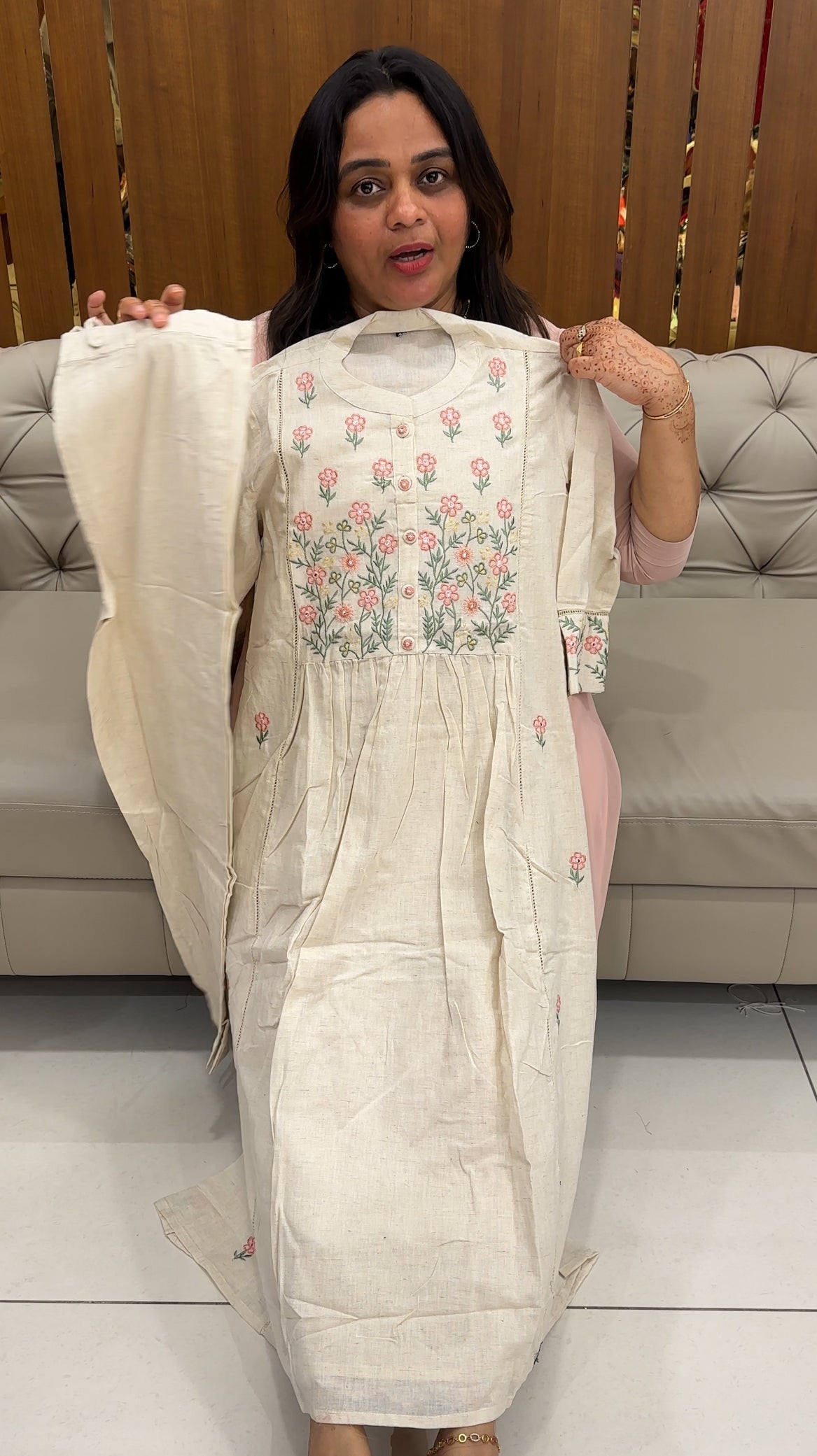COTTON LONG TOP AND BOTTOM - IHA 27467