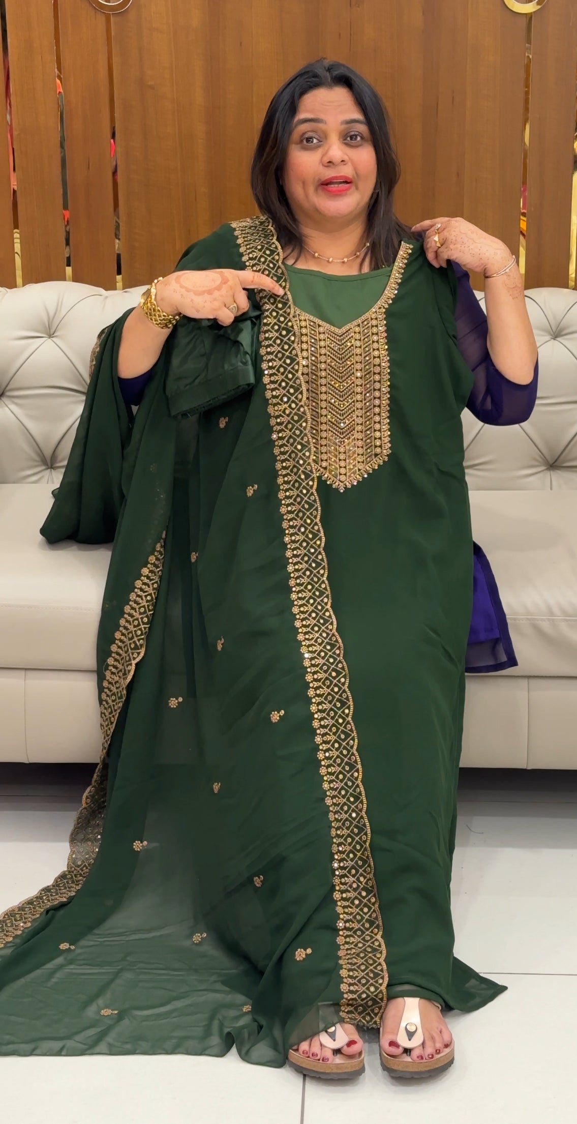 IHA'S IN-HOUSE READY TO WEAR TOP,BOTTOM AND DUPATTA - IHA 27537