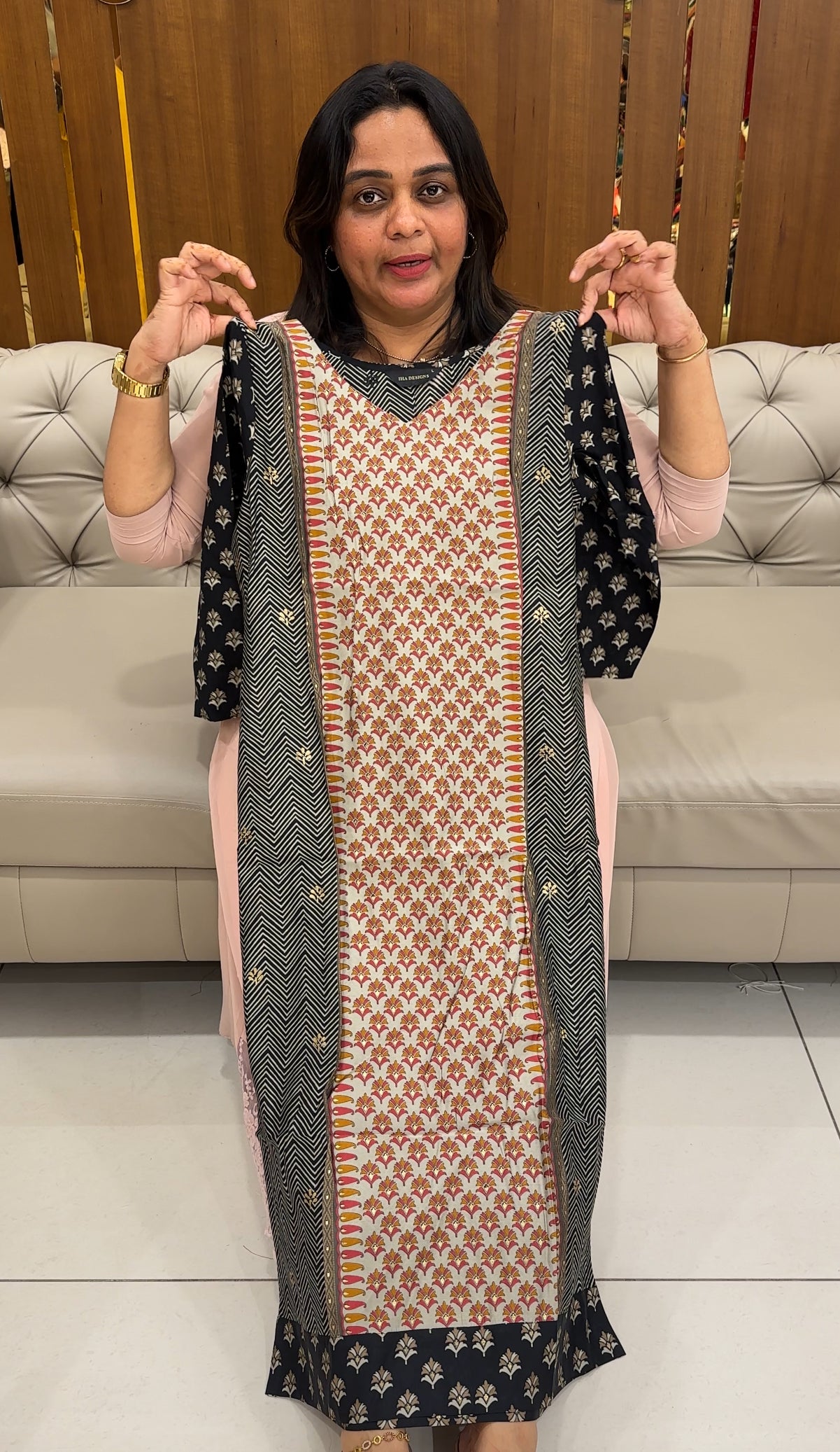 IHA'S IN-HOUSE MODAL CHANDERI TOPS - IHA 27461