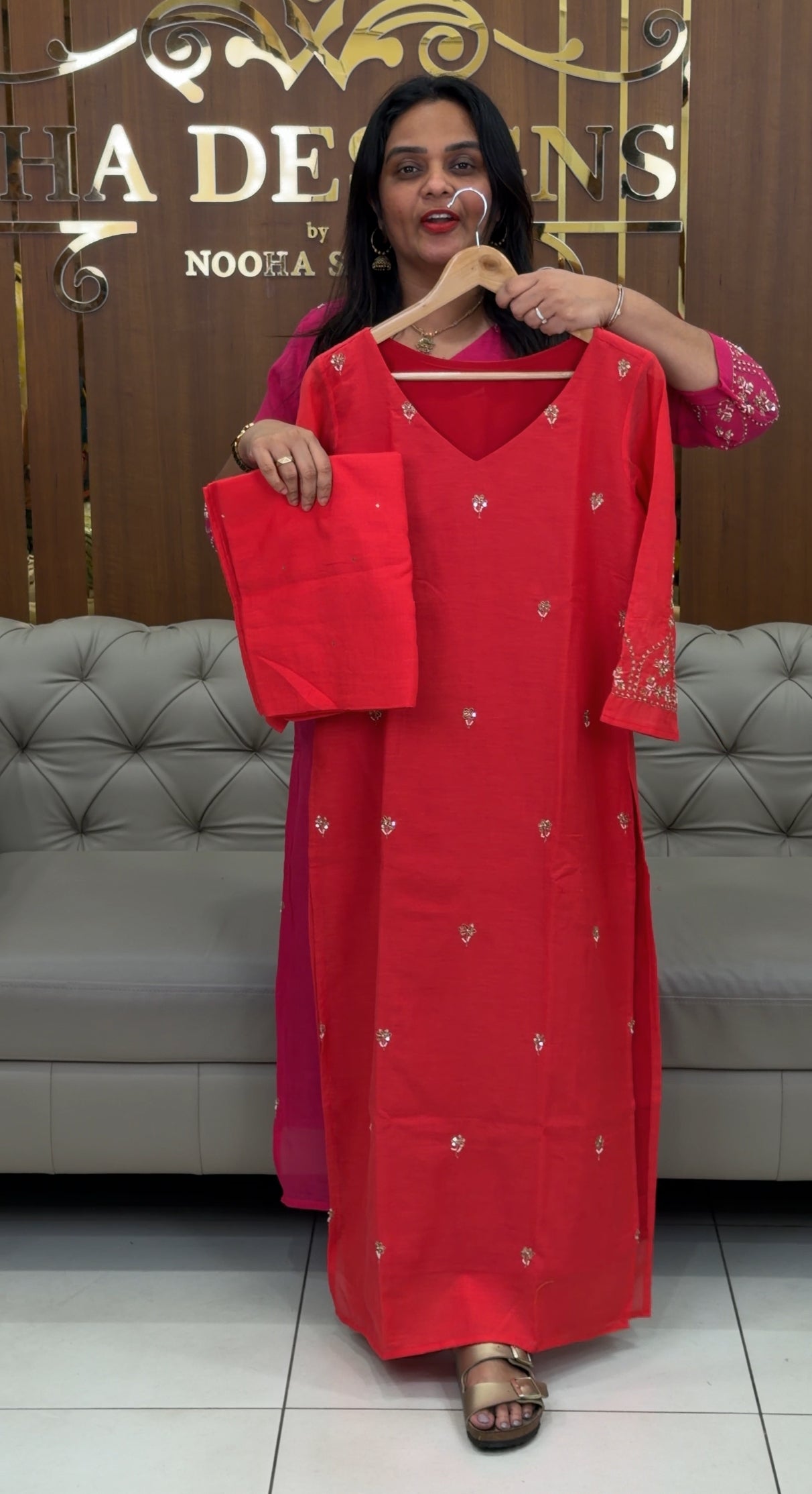 IHA'S IN-HOUSE BANARASI TOP,BOTTOM AND DUPATTA - IHA 30927