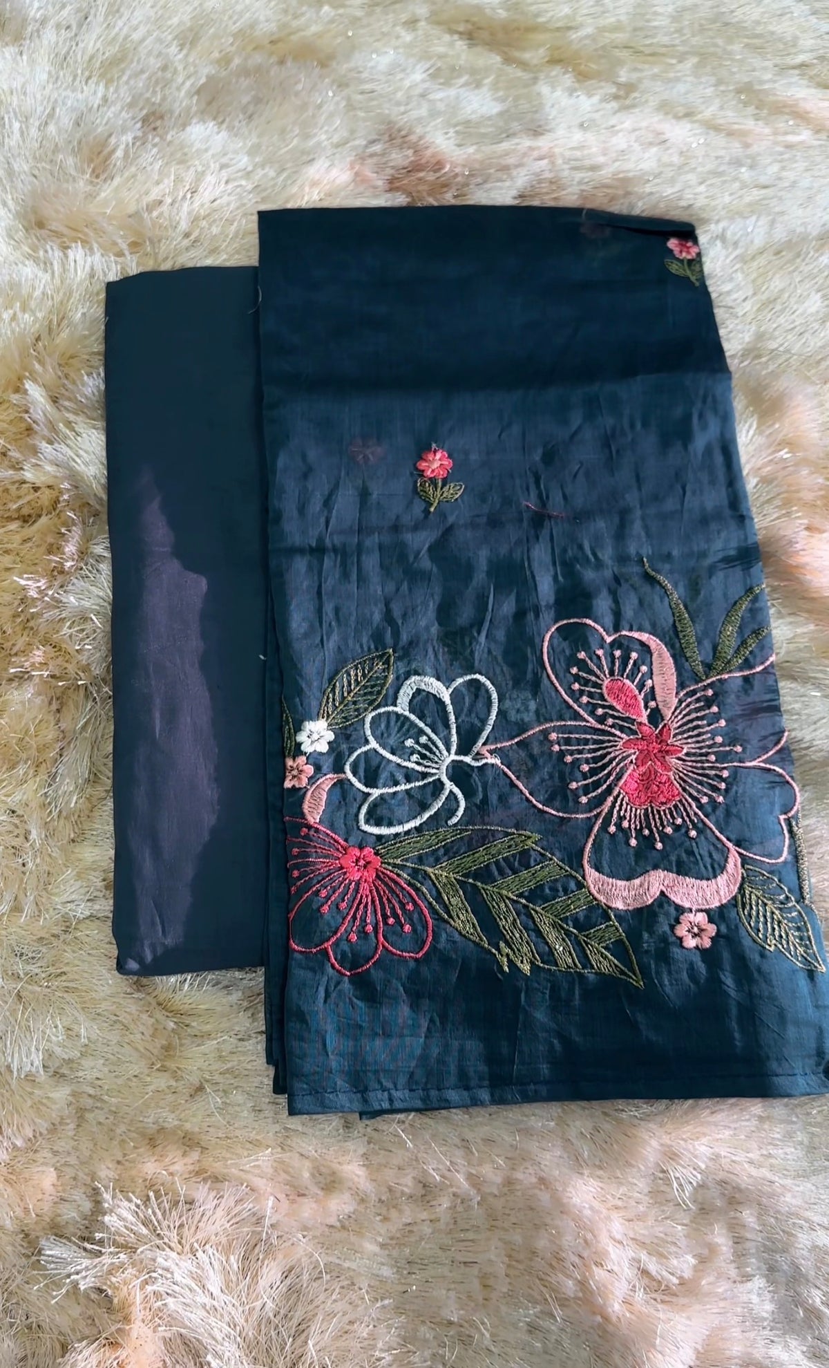 MUL CHANDERI UNSTITCHED SALWAR SUITS - IHA 36022