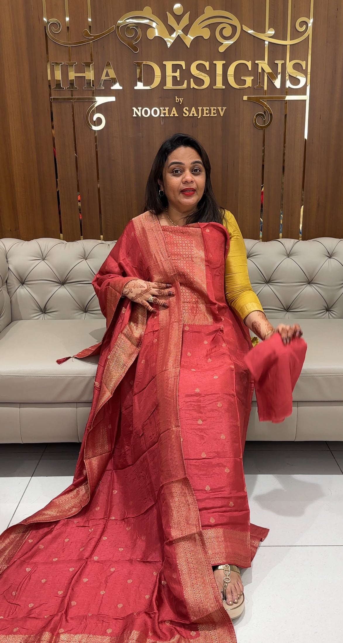 BANARASI UNSTITCHED SALWAR SUITS - IHA 23644