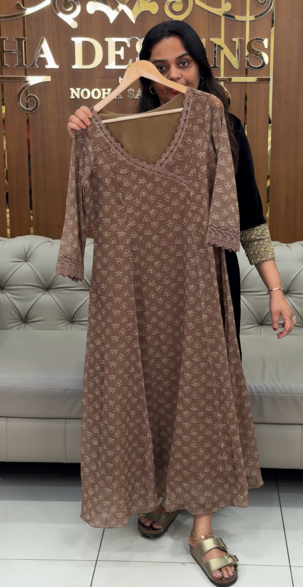 IHA'S IN-HOUSE GEORGETTE PRINTED TOPS - IHA 30861