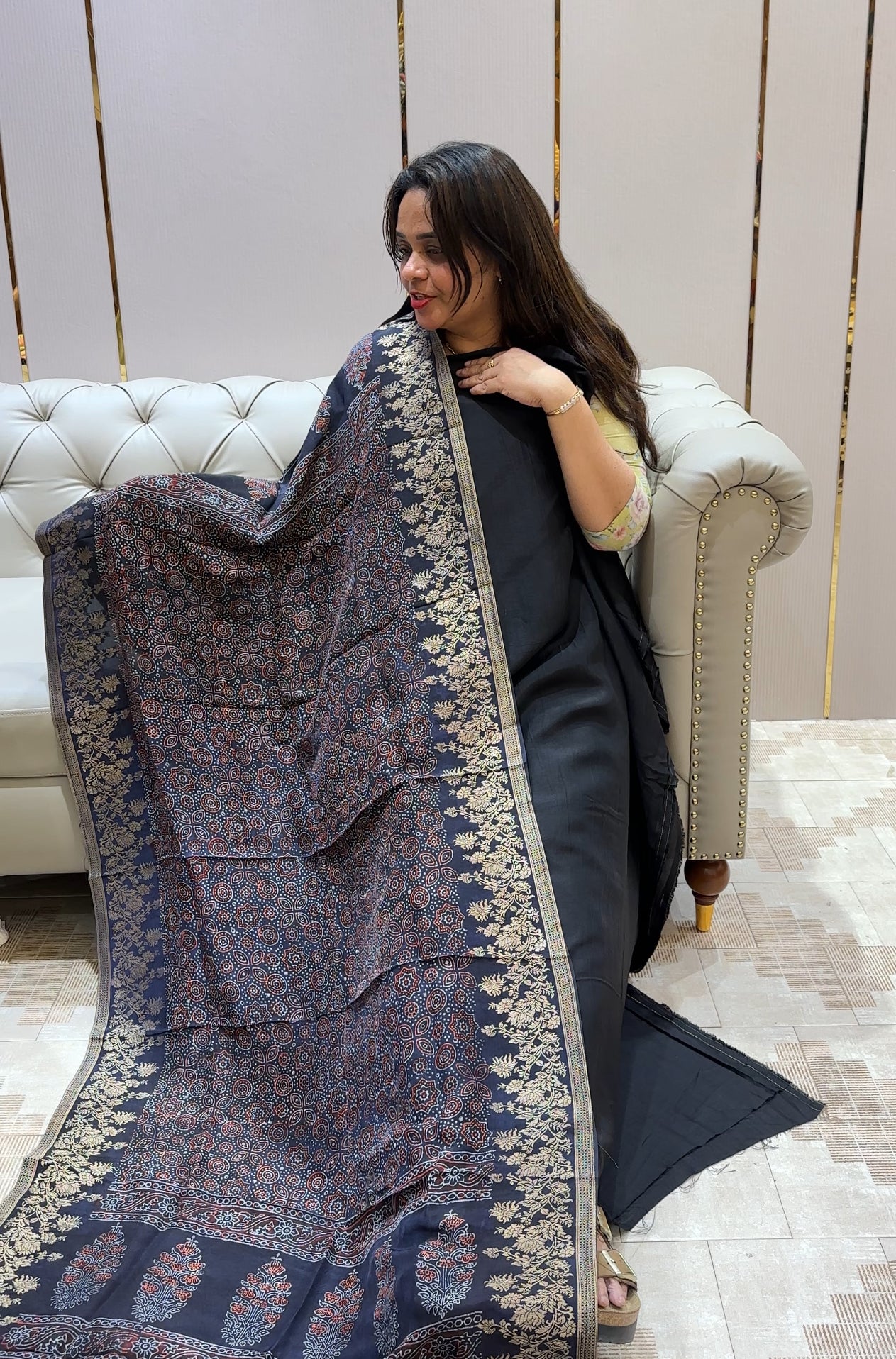 VISCOSE DOLA UNSTITCHED SALWAR SUITS - IHA 21433