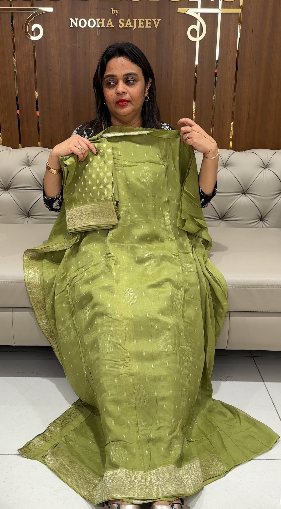 VISCOSE BANARASI UNSTITCHED SALWAR SUITS - IHA 24334