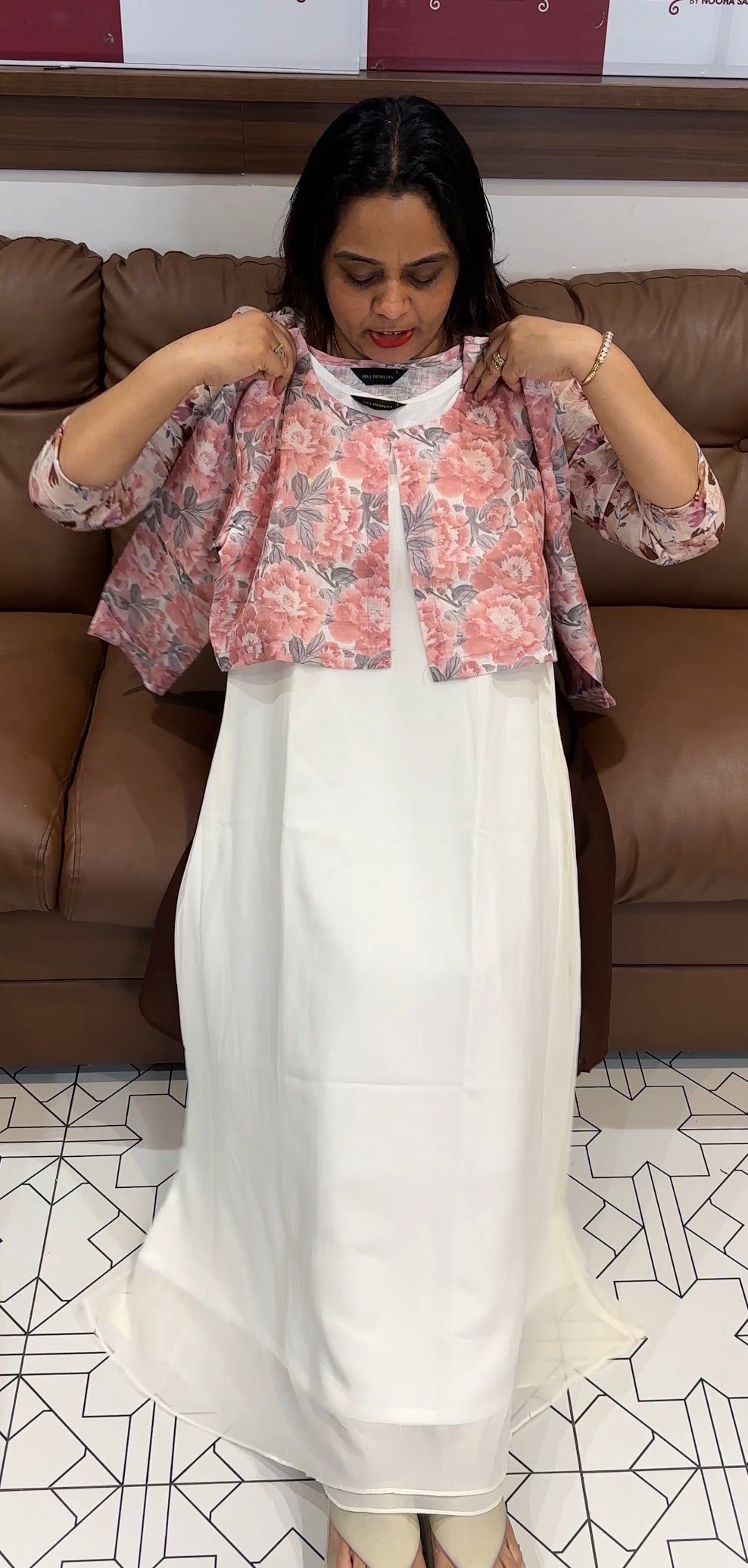 IHA'S IN-HOUSE ALINE TOP AND JACKET - IHA 22605