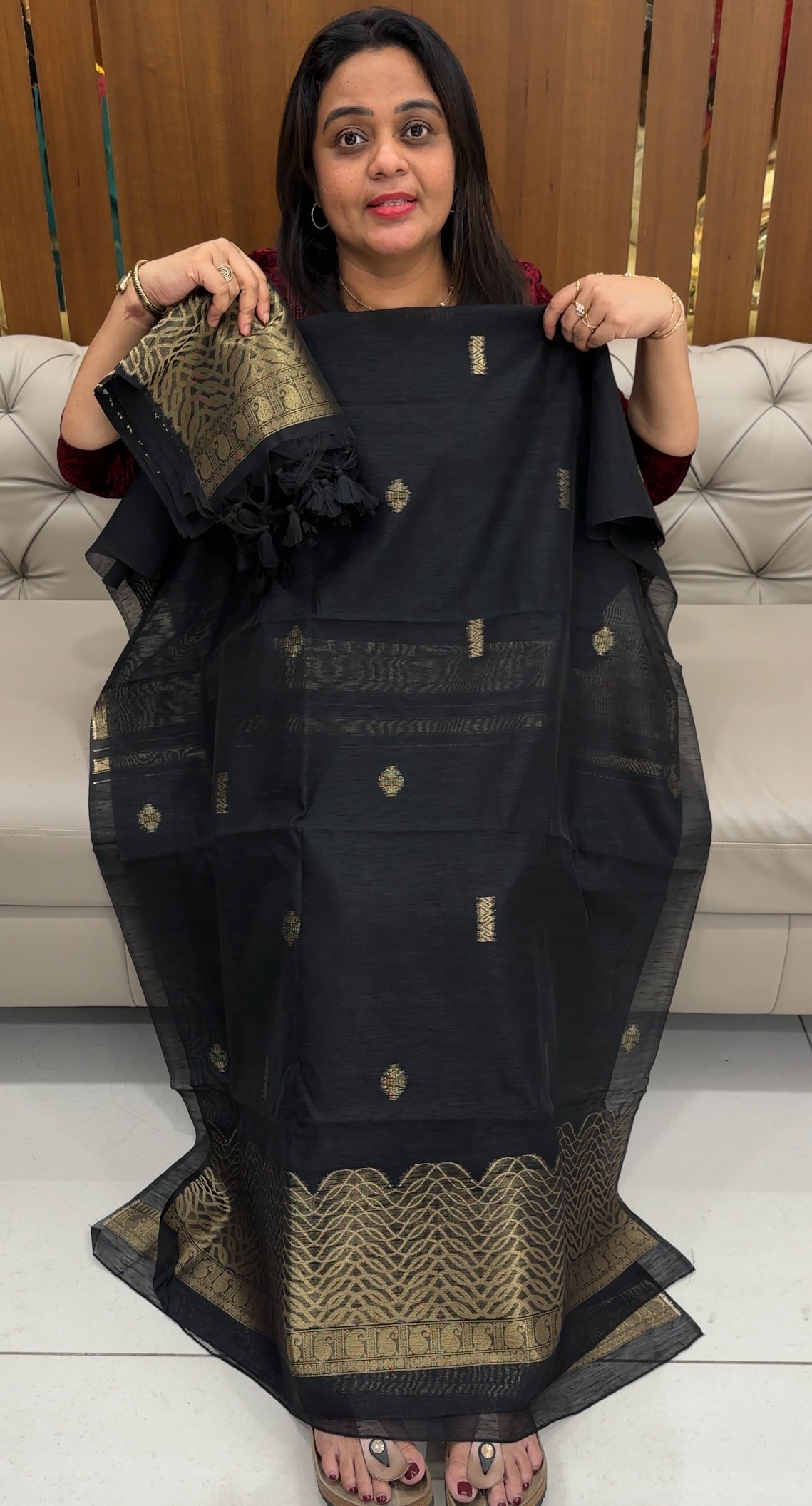 SEMI DUPION UNSTITCHED SALWAR SUITS - IHA 26381