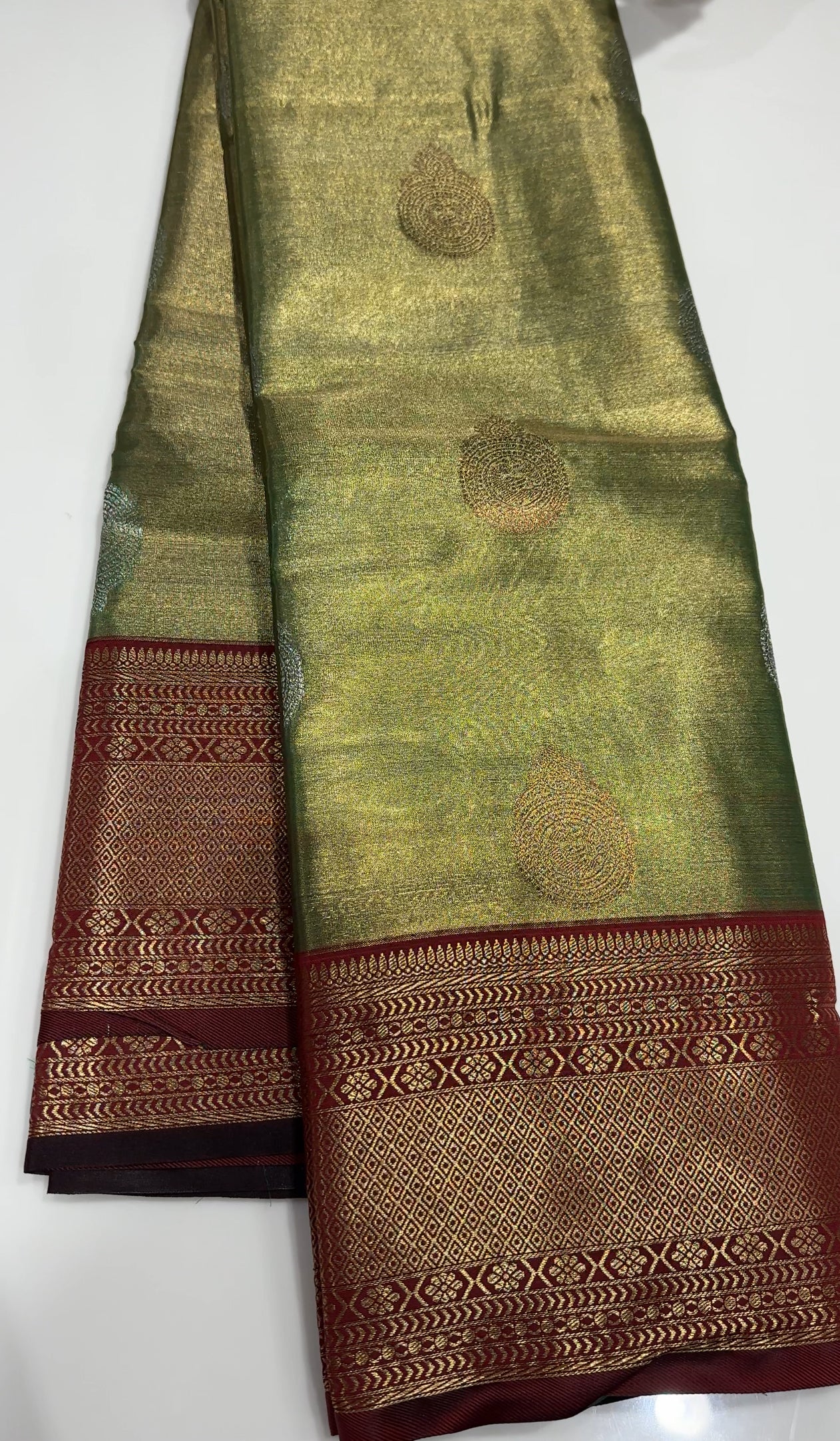 SEMI TISSUE SILK SAREES - IHA 26562