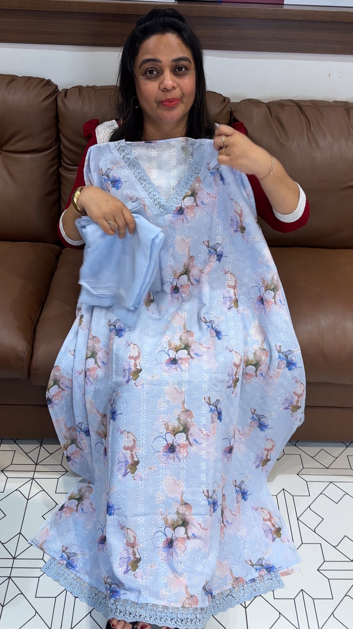 PRINTED HAKOBA UNSTITCHED SALWAR SUITS - IHA 27853