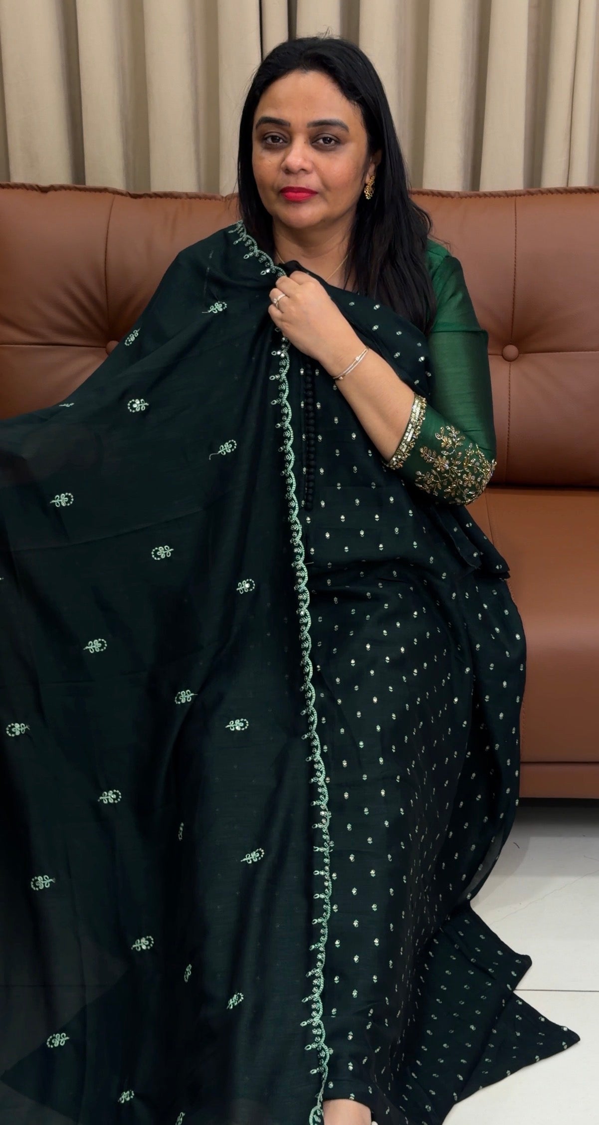 SEMI RAW SILK UNSTITCHED SALWAR SUITS - IHA 33829