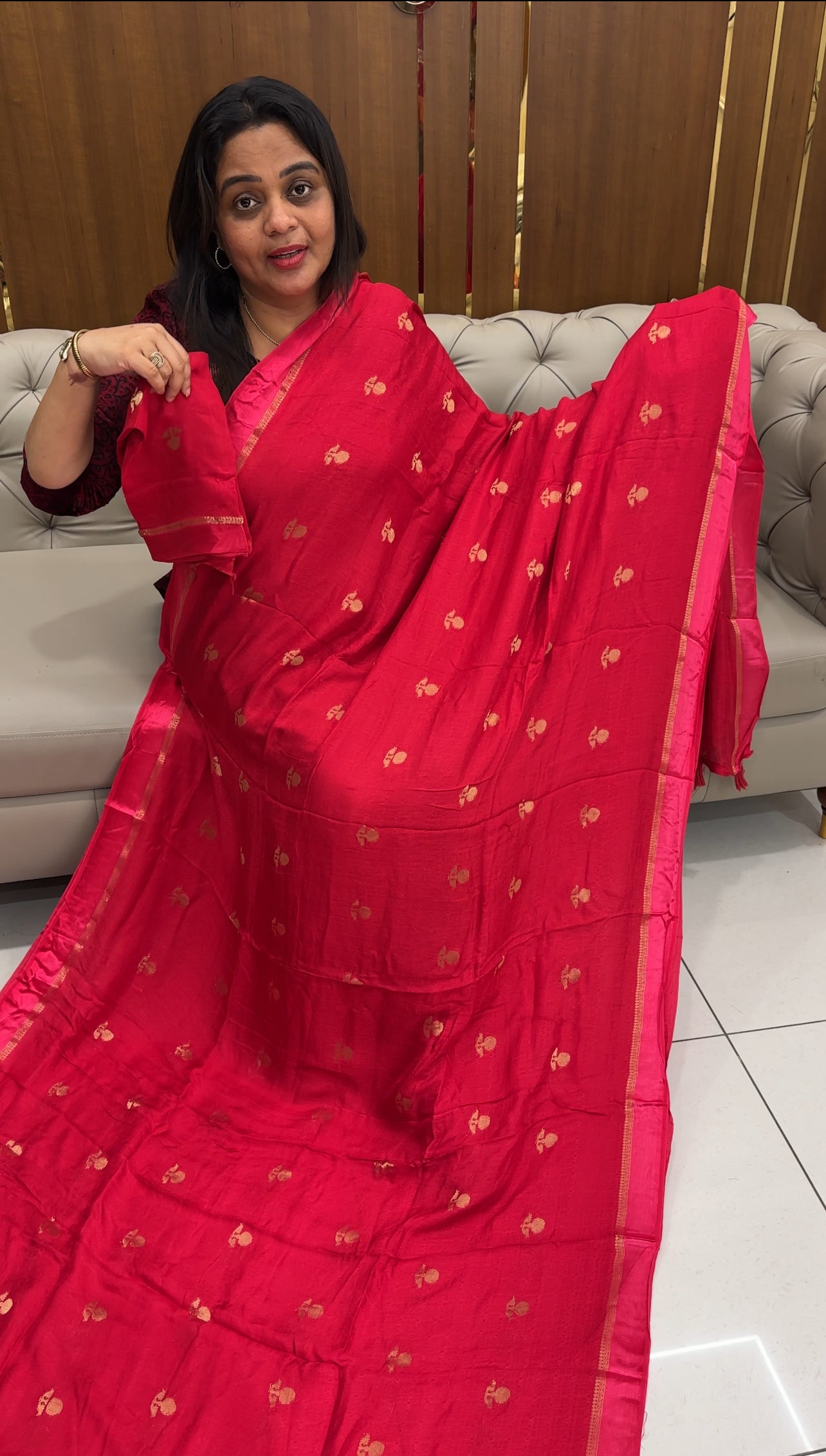 FORWARD SEMI BANARASI SAREES - IHA 26994
