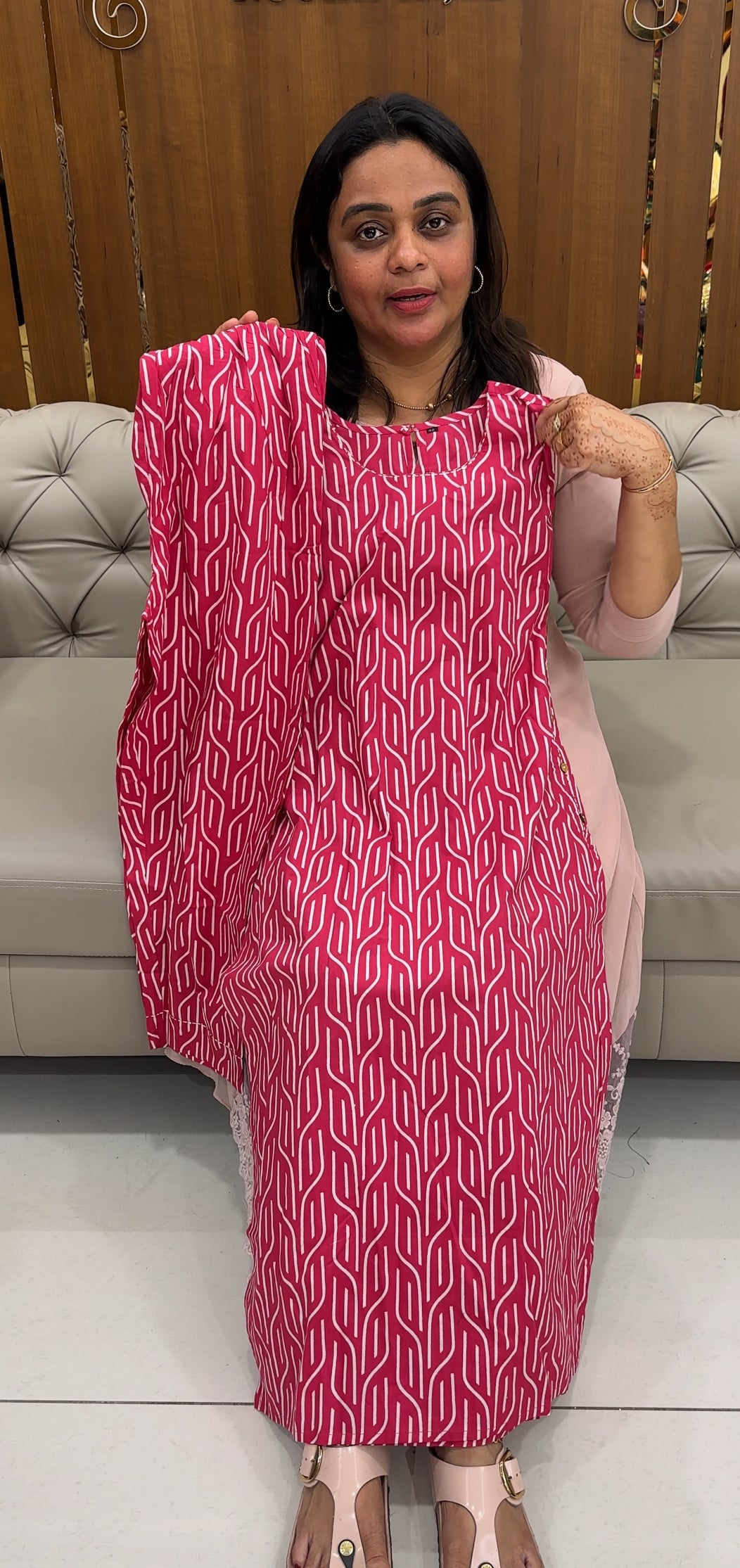 COTTON PRINTED TOP AND BOTTOM - IHA 27610