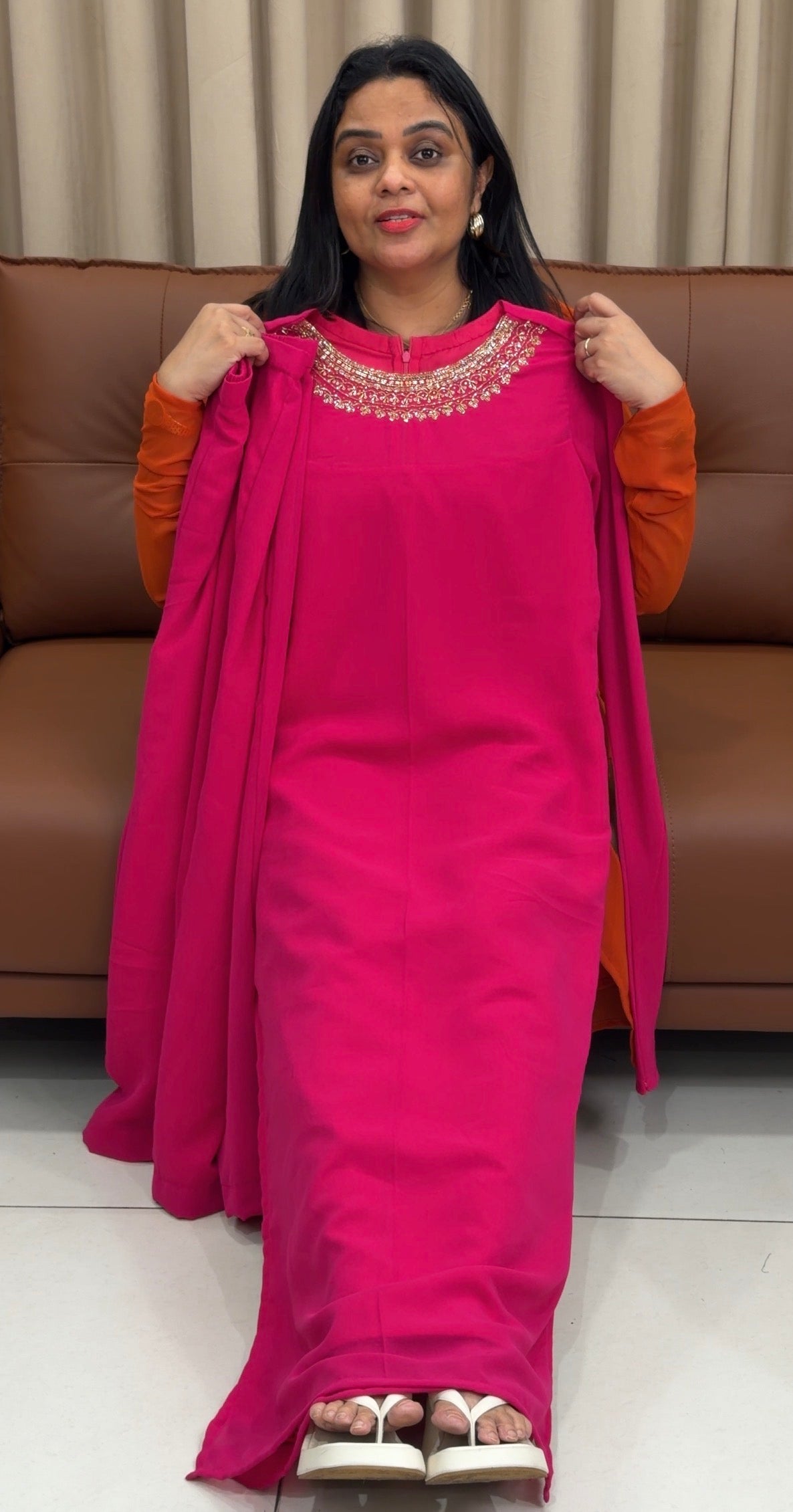 IHA'S IN-HOUSE HANDWORKED SLITTED CO-ORDS SETS - IHA 33508